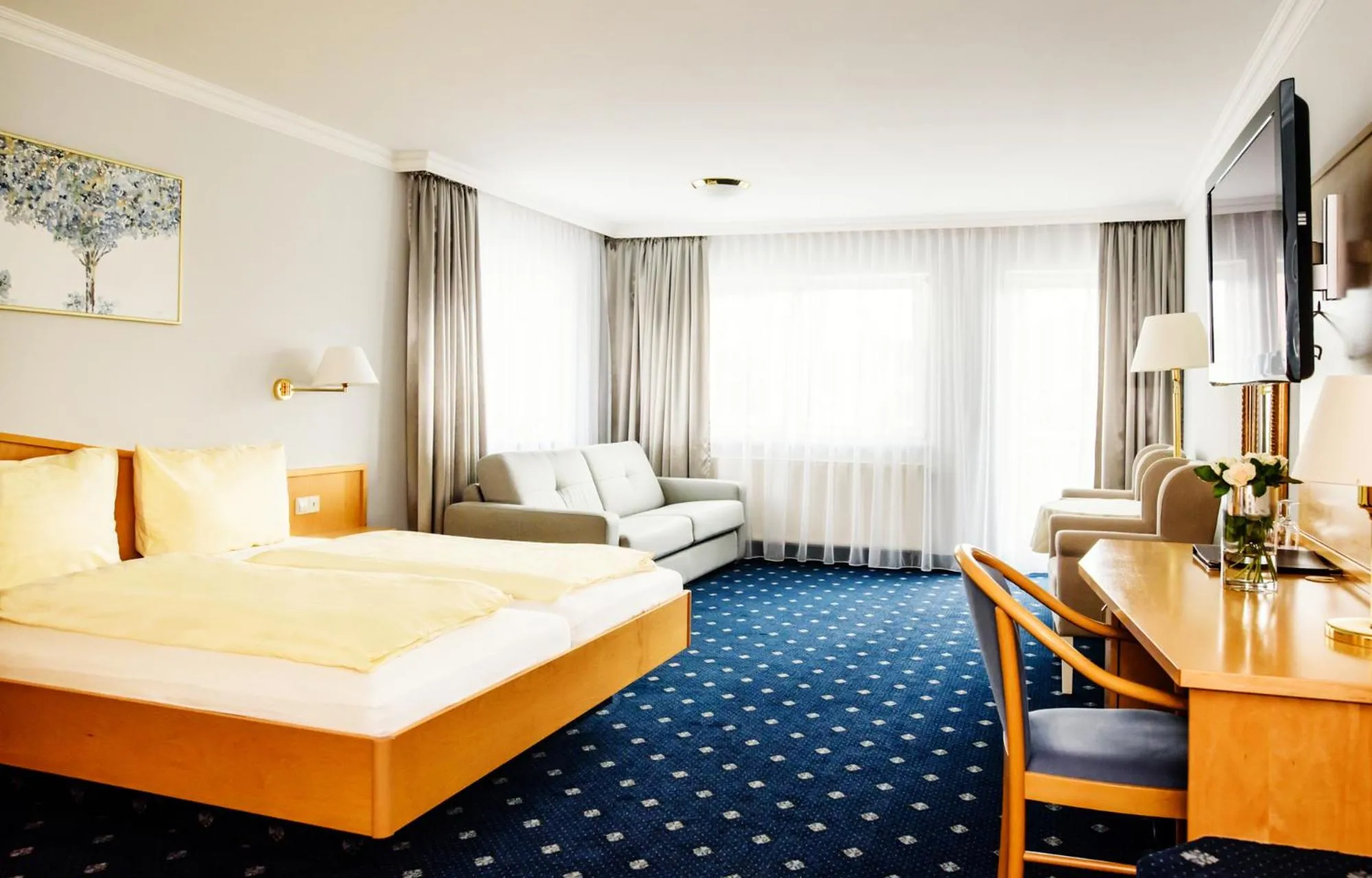 Photo of the whole room, Bed in Sporthotel Schönblick