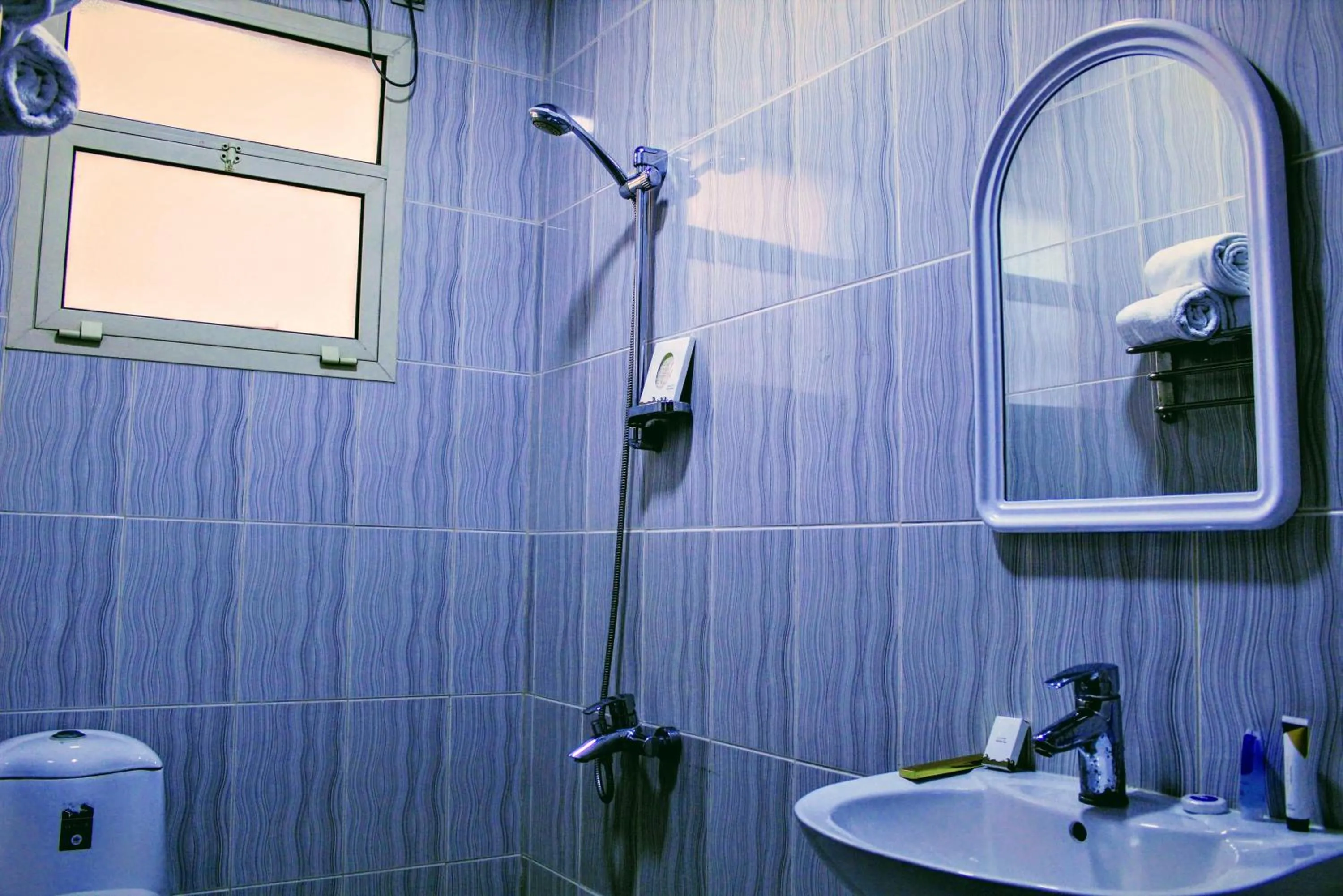 Shower in Aros Al Faisaliah Furnished Units