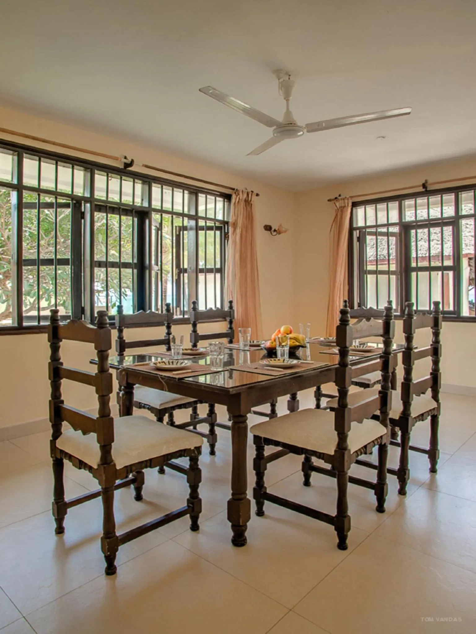 Living room in Bahari Dhow Beach Villas