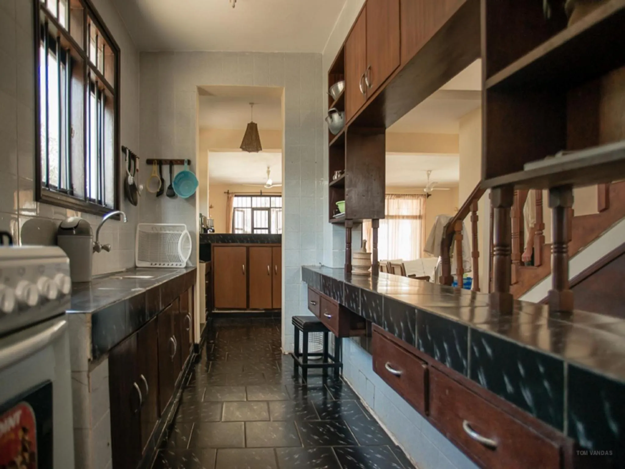 Kitchen or kitchenette in Bahari Dhow Beach Villas