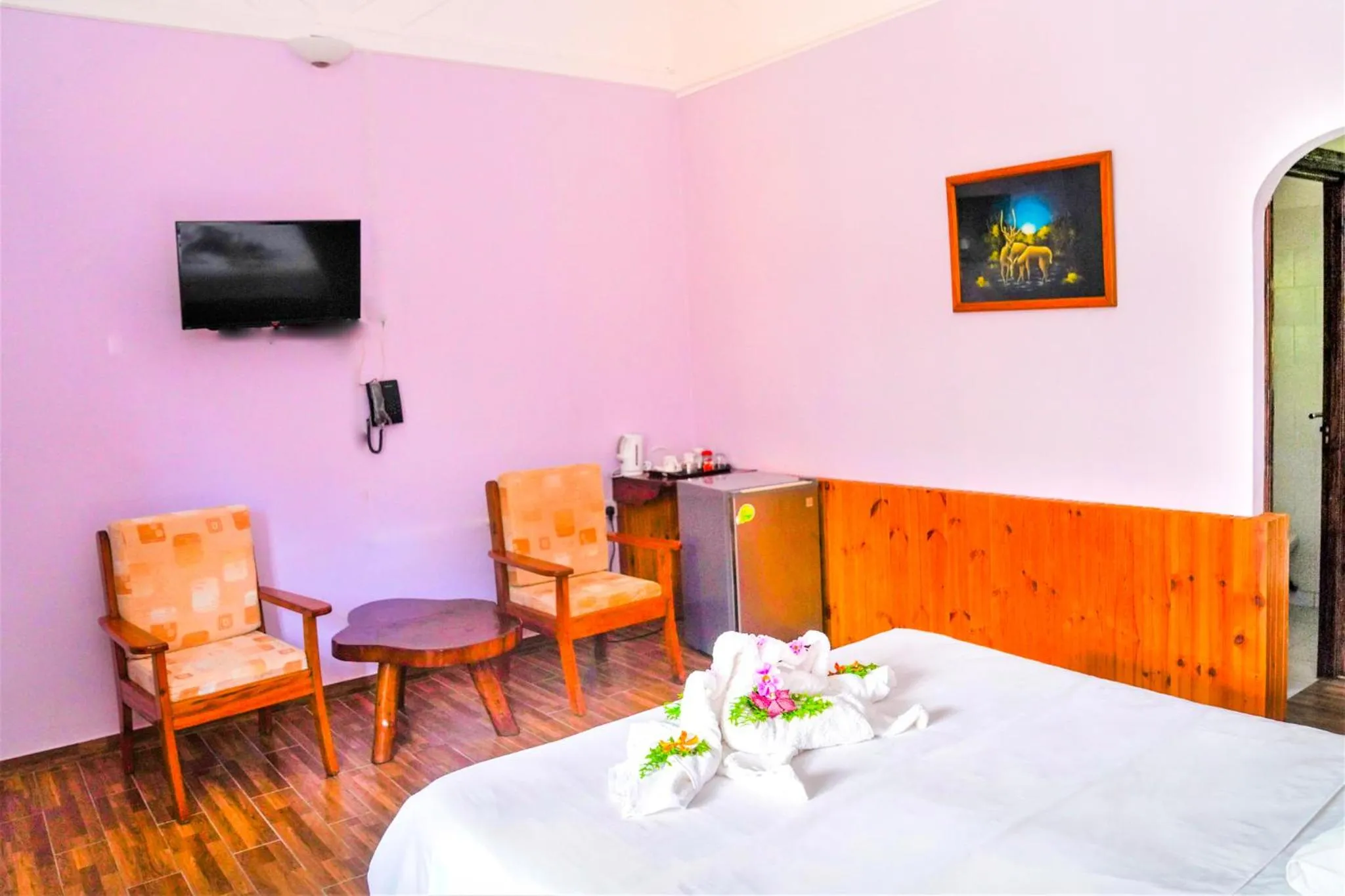 TV and multimedia, Bed in Bernique Guesthouse