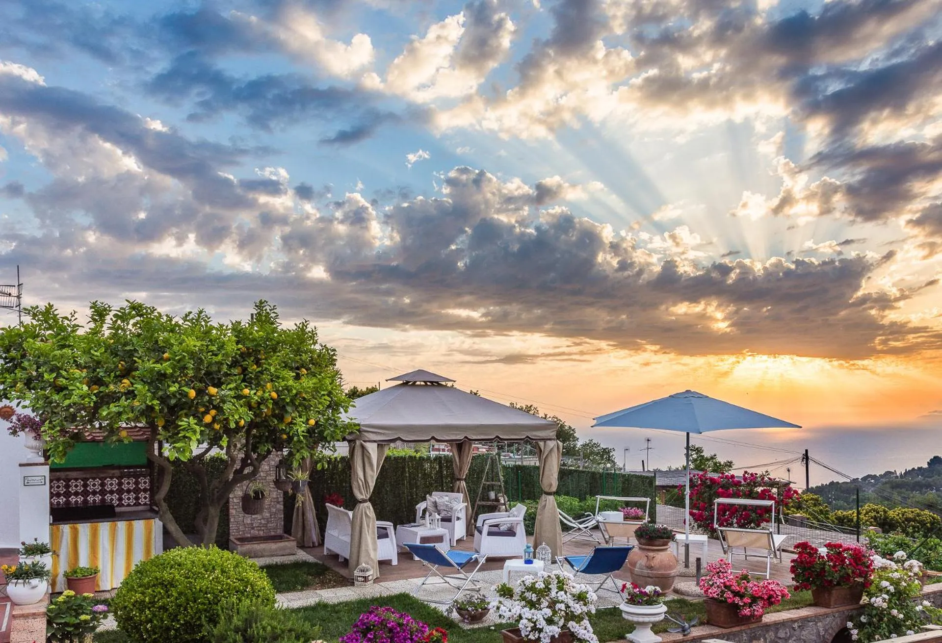 Natural landscape in B&B Villa Cristina