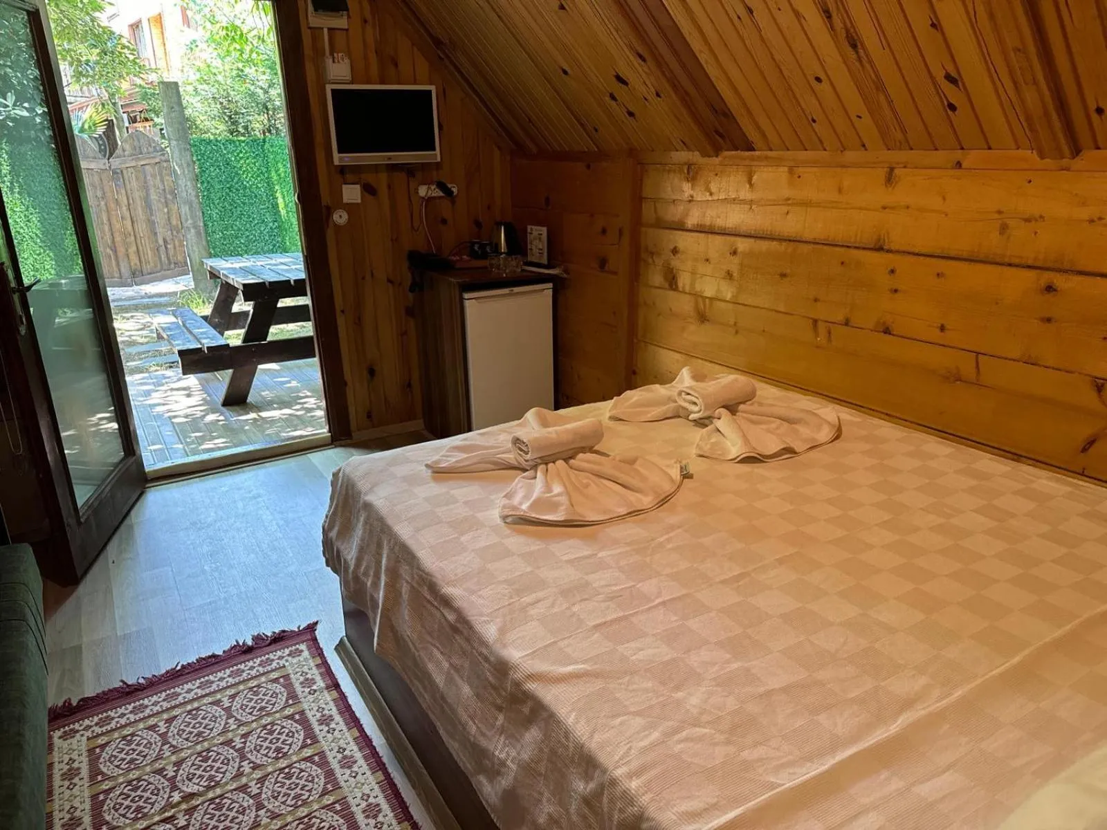 Bed in Sapanca Gönül Sofram Hotel & Bungalow & Villas