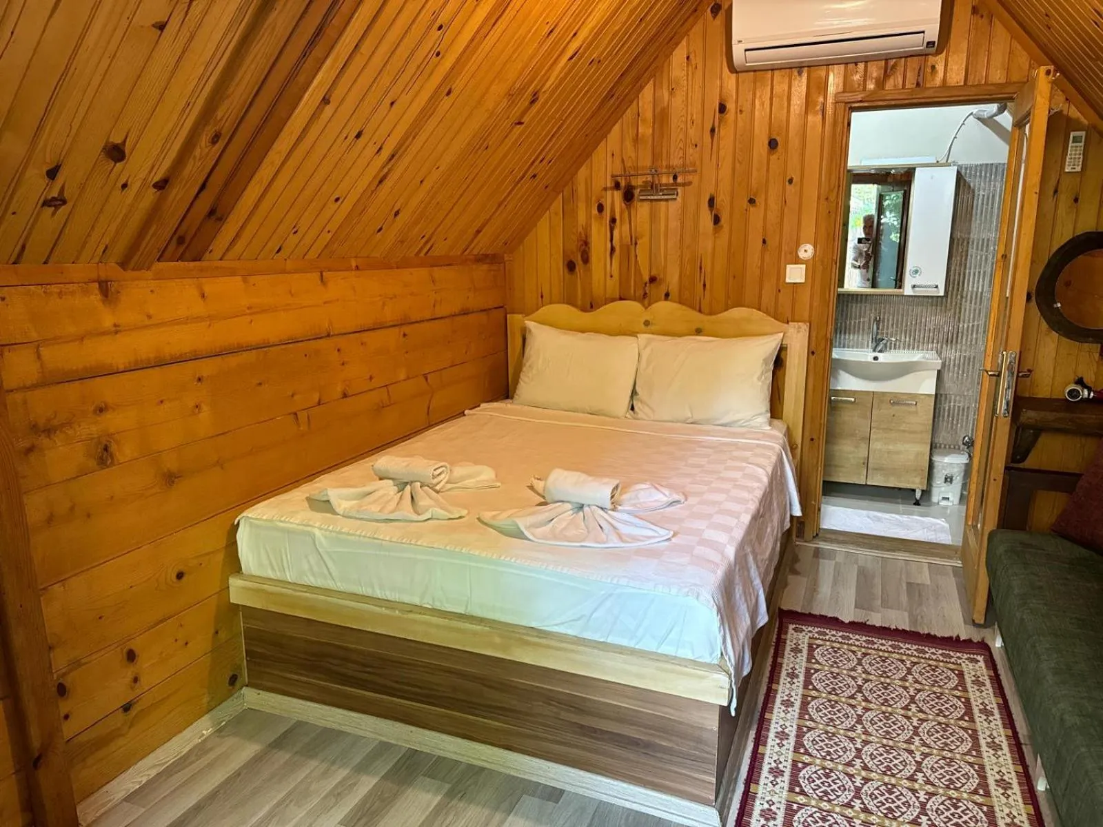 Bed in Sapanca Gönül Sofram Hotel & Bungalow & Villas