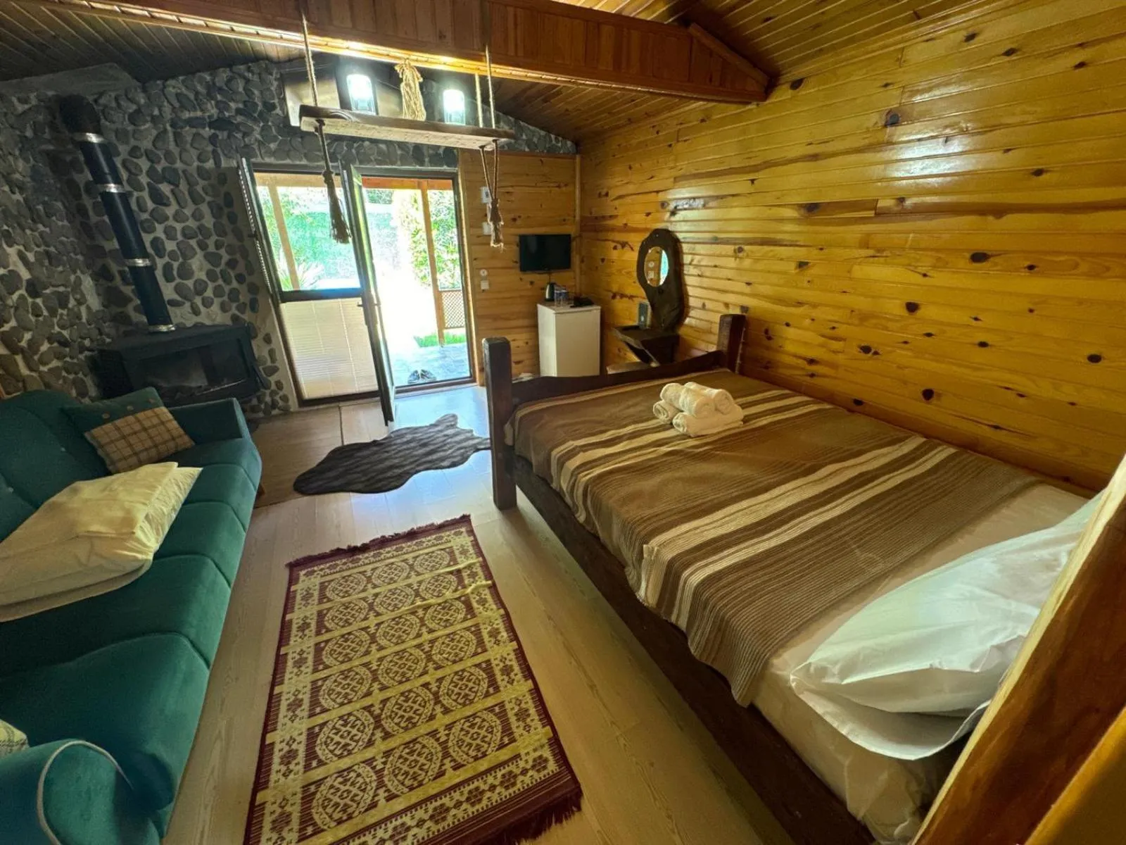 Bed in Sapanca Gönül Sofram Hotel & Bungalow & Villas