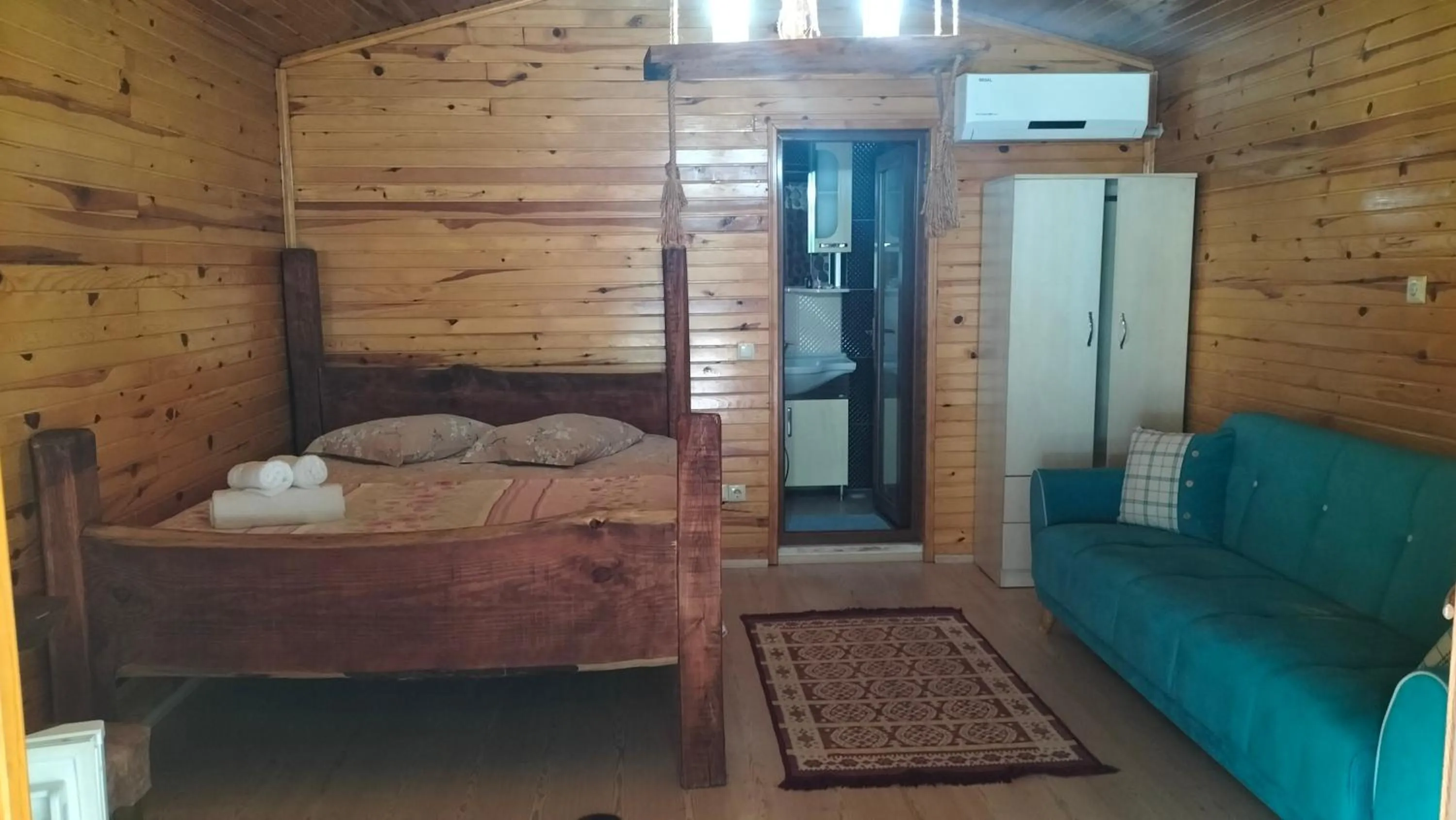 Bed in Sapanca Gönül Sofram Hotel & Bungalow & Villas