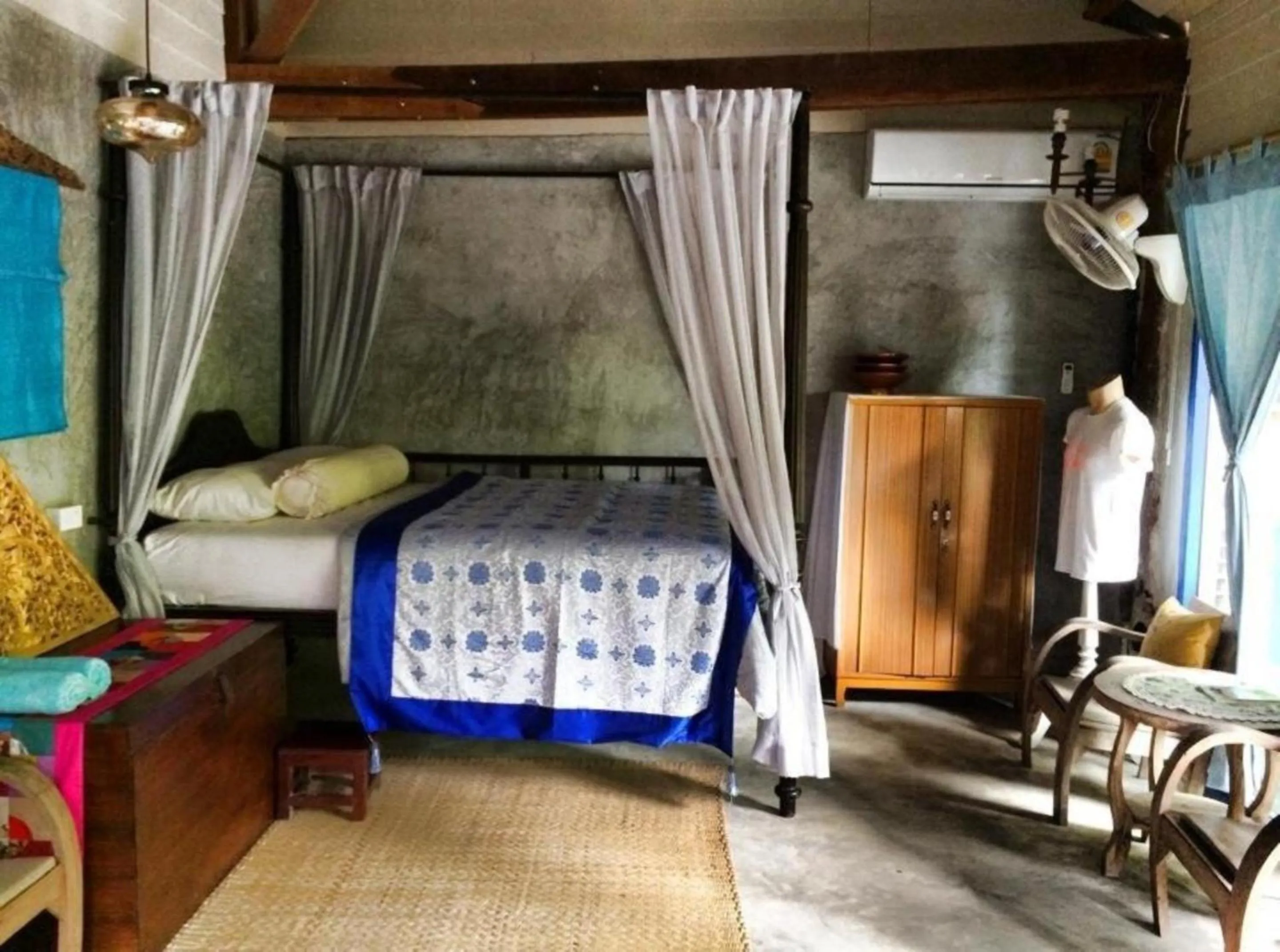 Bed in Lanlay Home Stay Krabi