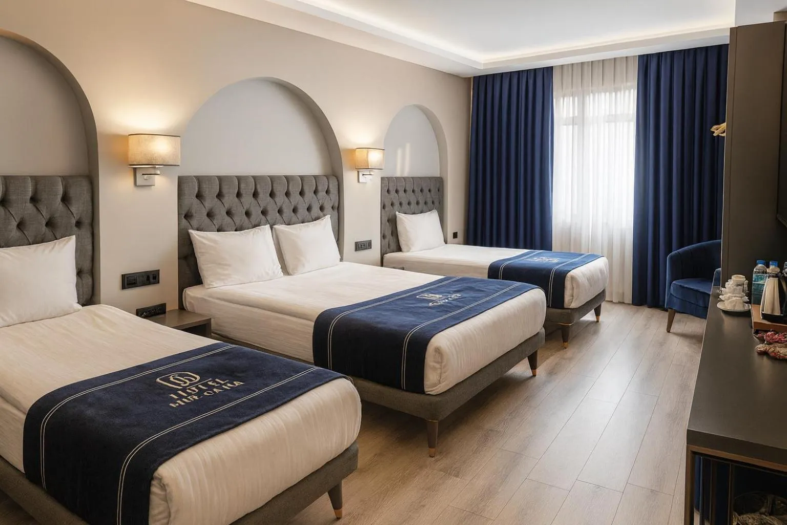 Bed in Loft Airport Hotel