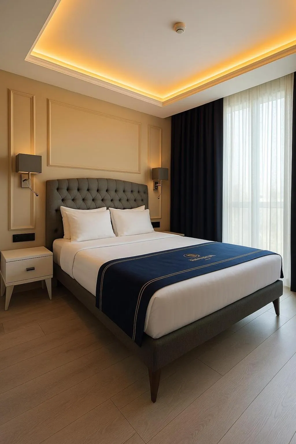 Bed in Loft Airport Hotel