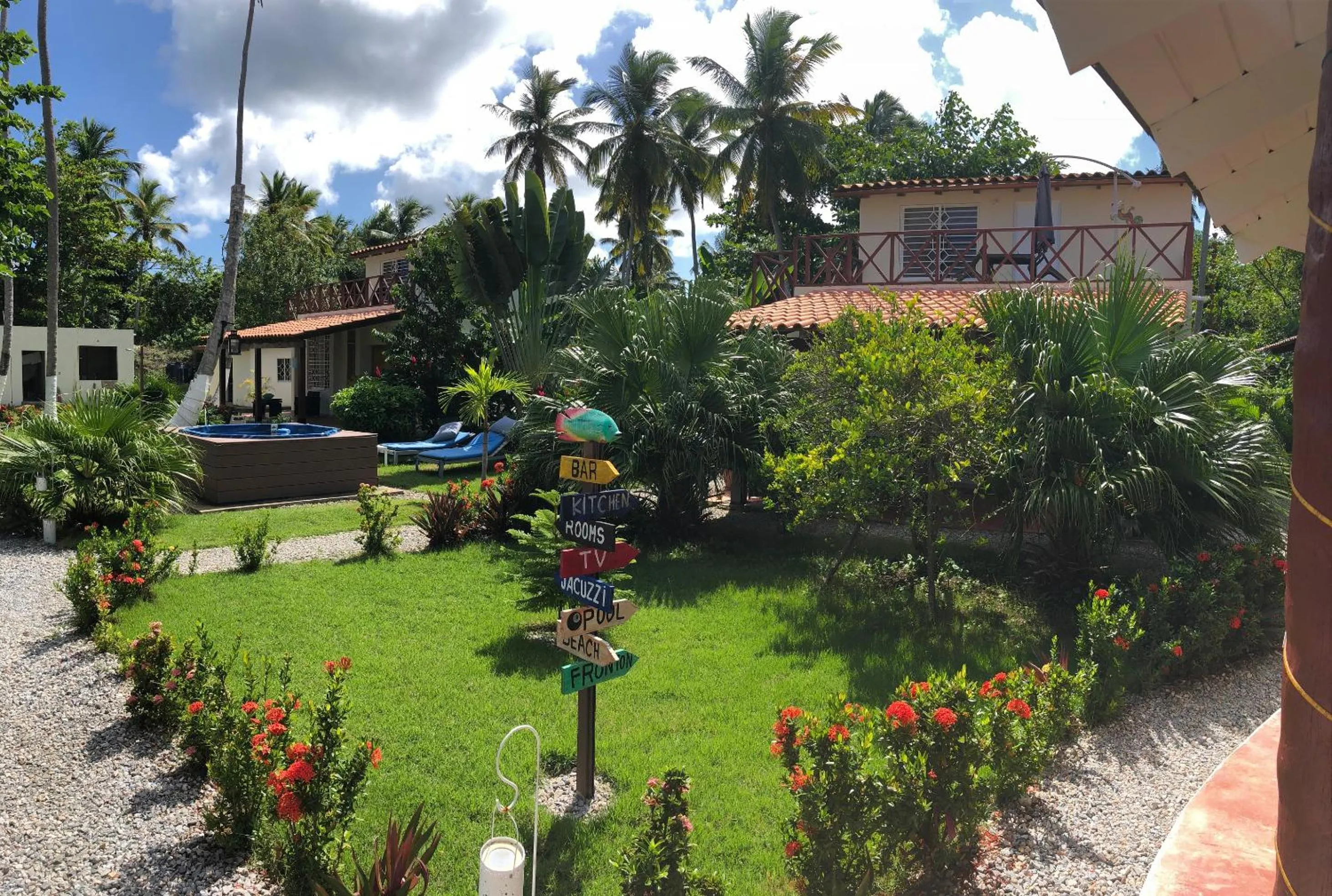 Garden view in 21 Palms