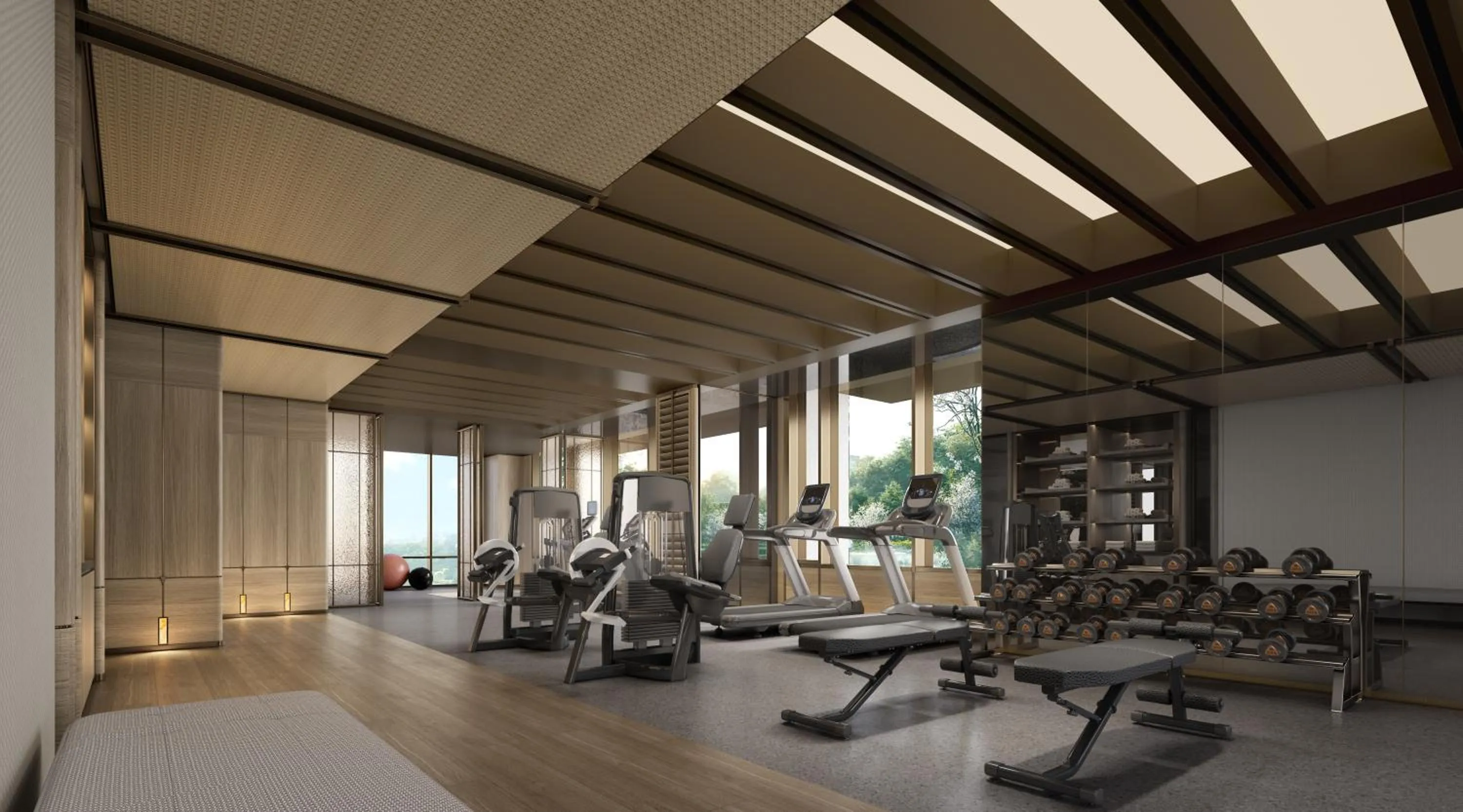 Fitness centre/facilities in Doubletree By Hilton Zigong