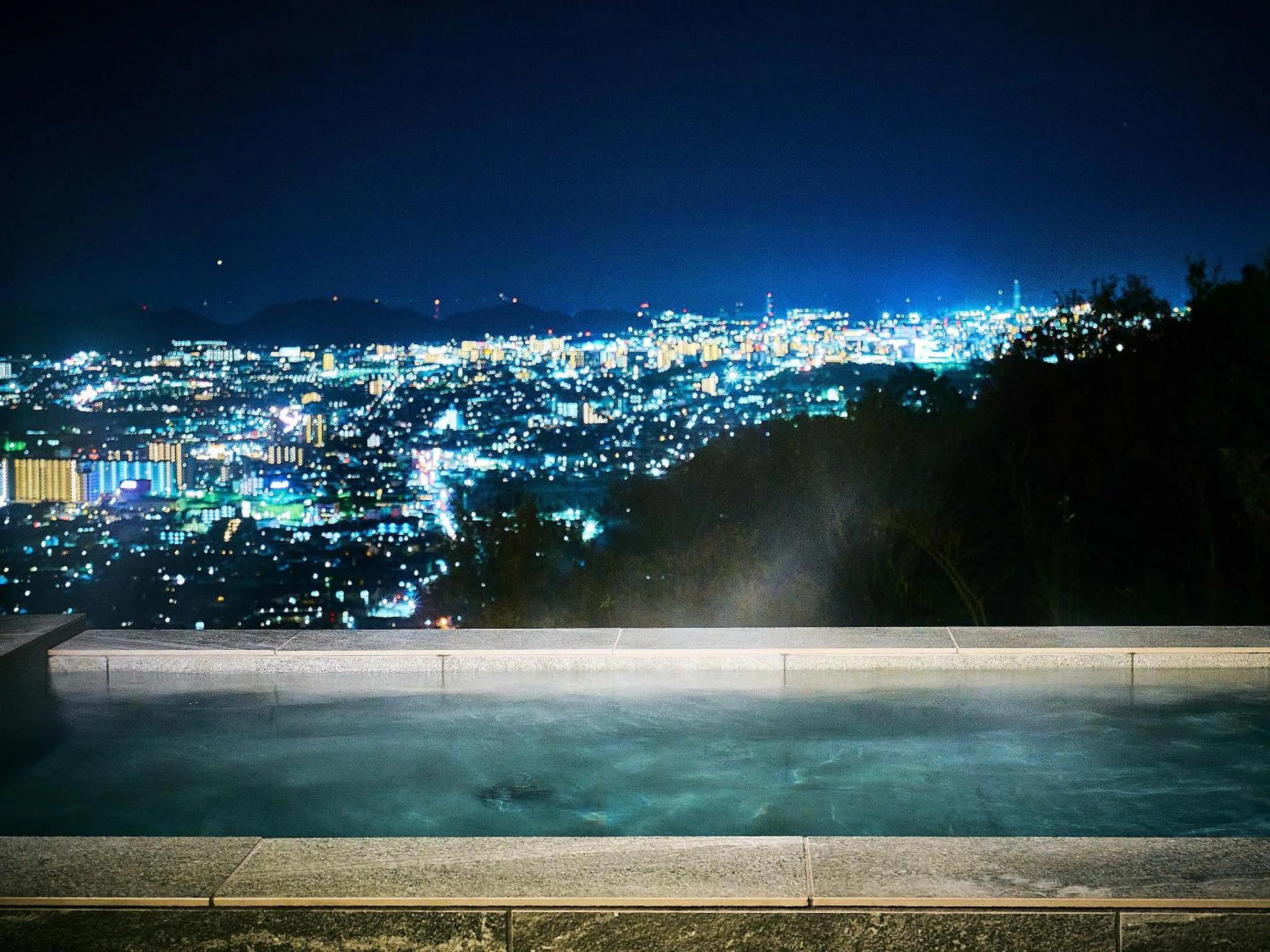 Open Air Bath in Setre Highland Villa Himeji