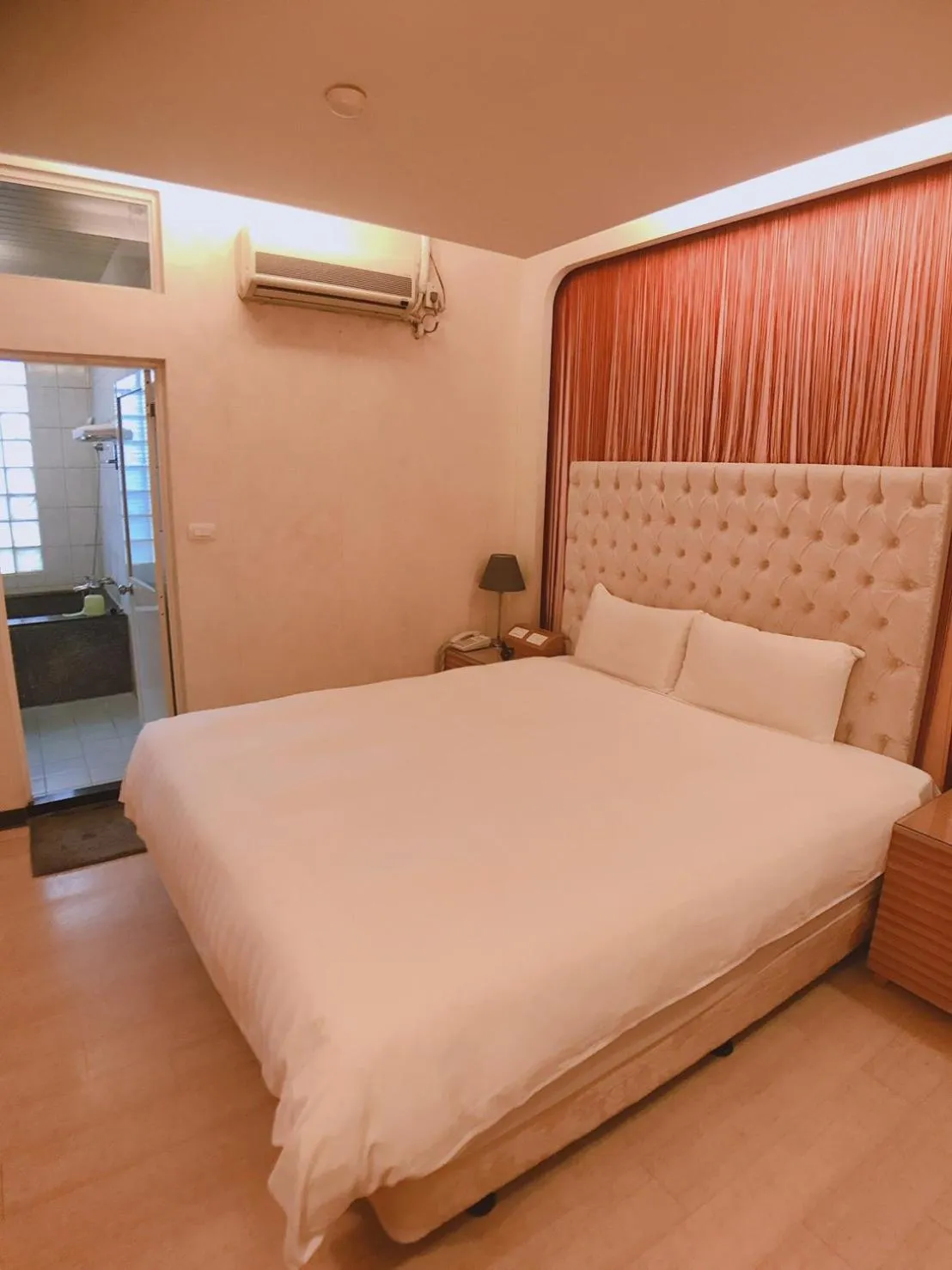 Bed in AOIKE Hot Spring Hotel