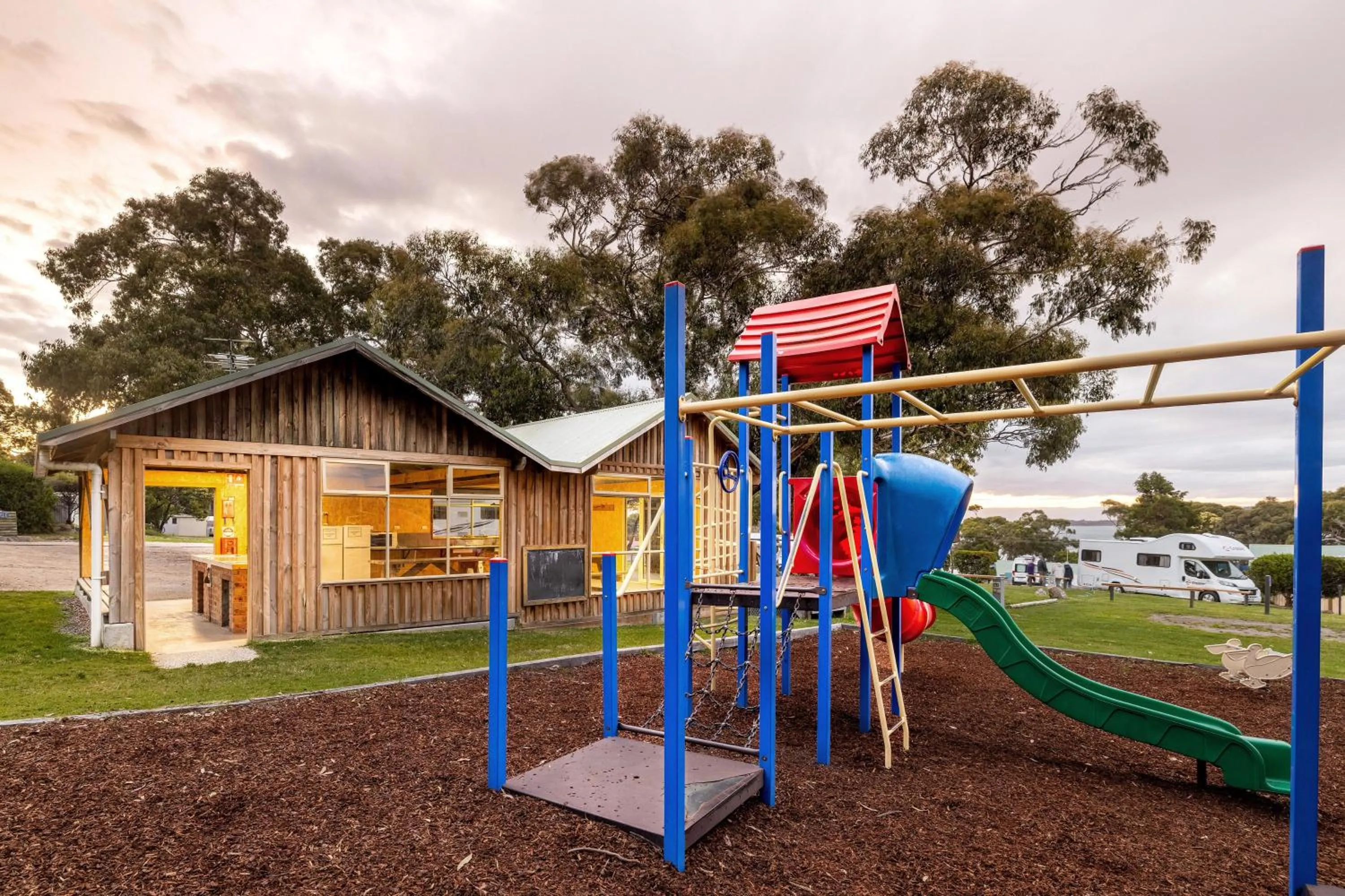Children play ground in BIG4 Iluka on Freycinet