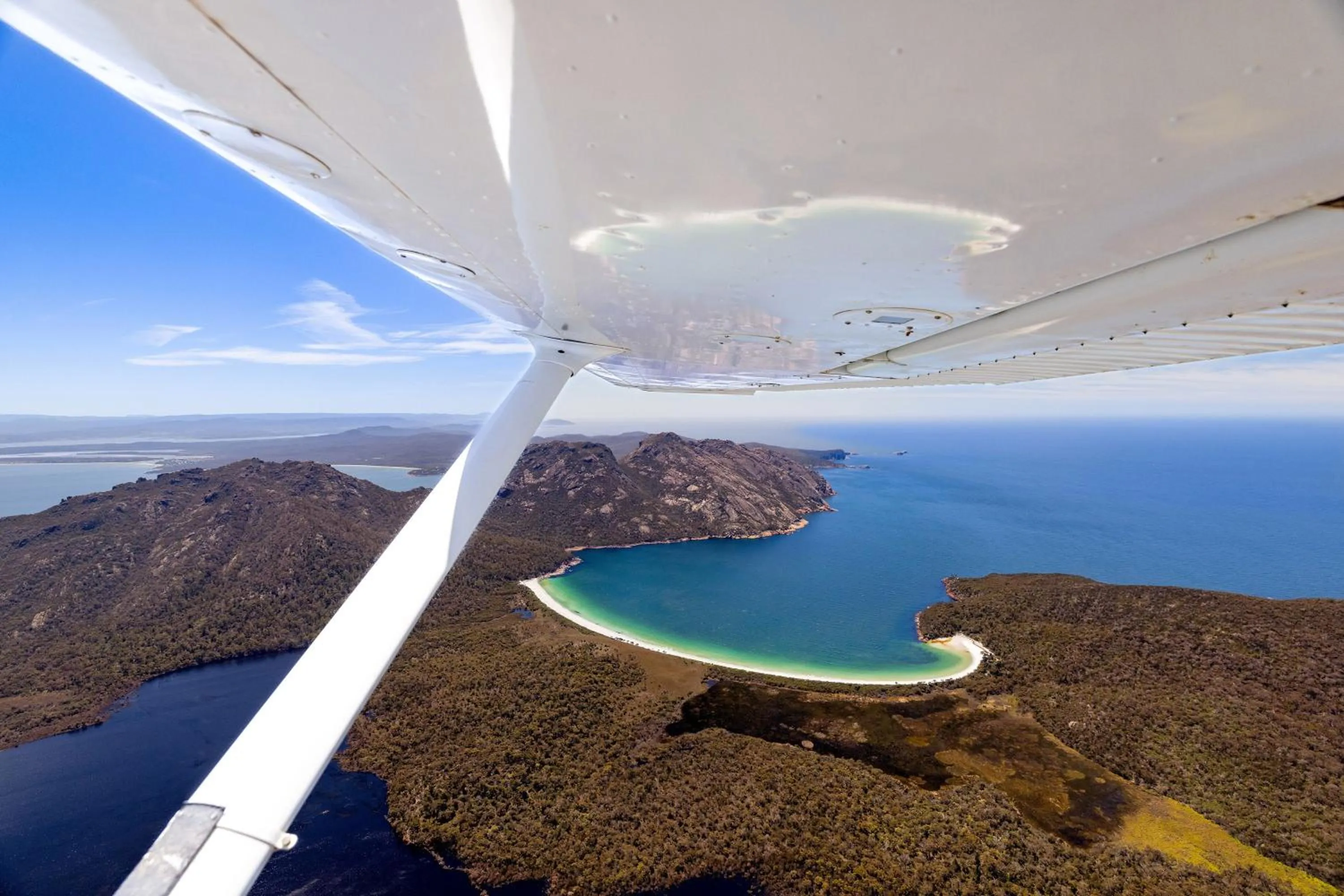 Bird's eye view in BIG4 Iluka on Freycinet