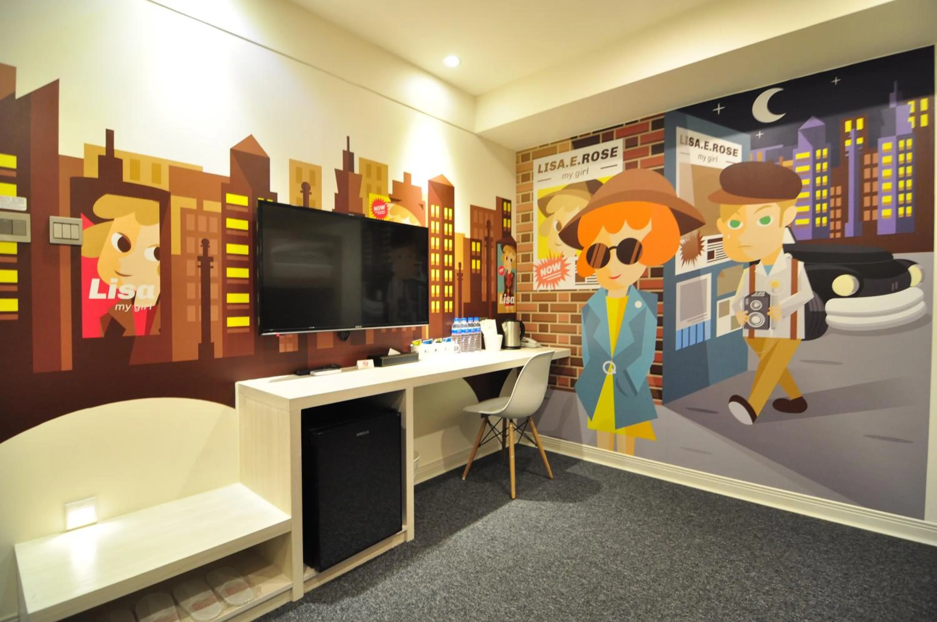 TV and multimedia in Taichung Box Design Hotels