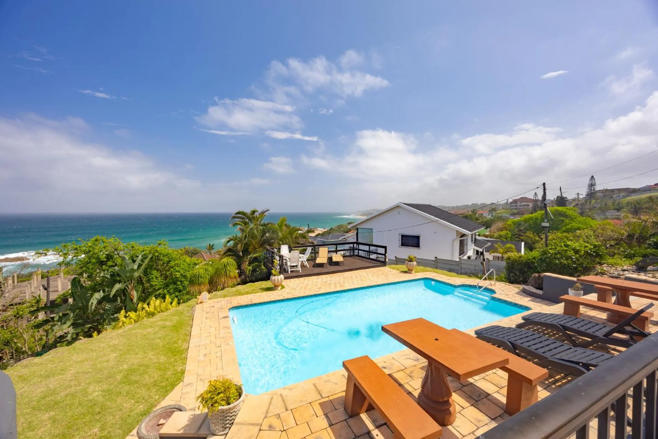 Swimming pool in Beachcomber Bay Guest House In South Africa