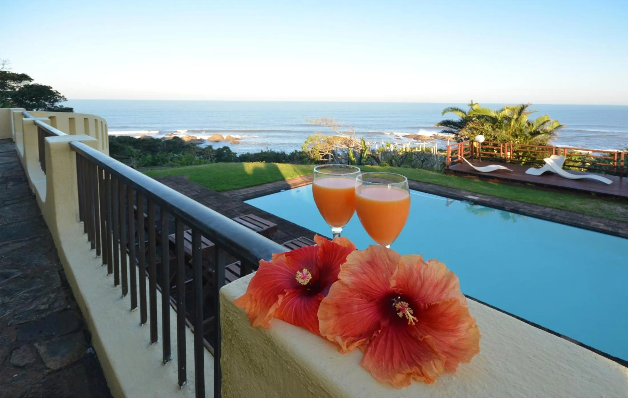 Sea view in Beachcomber Bay Guest House In South Africa