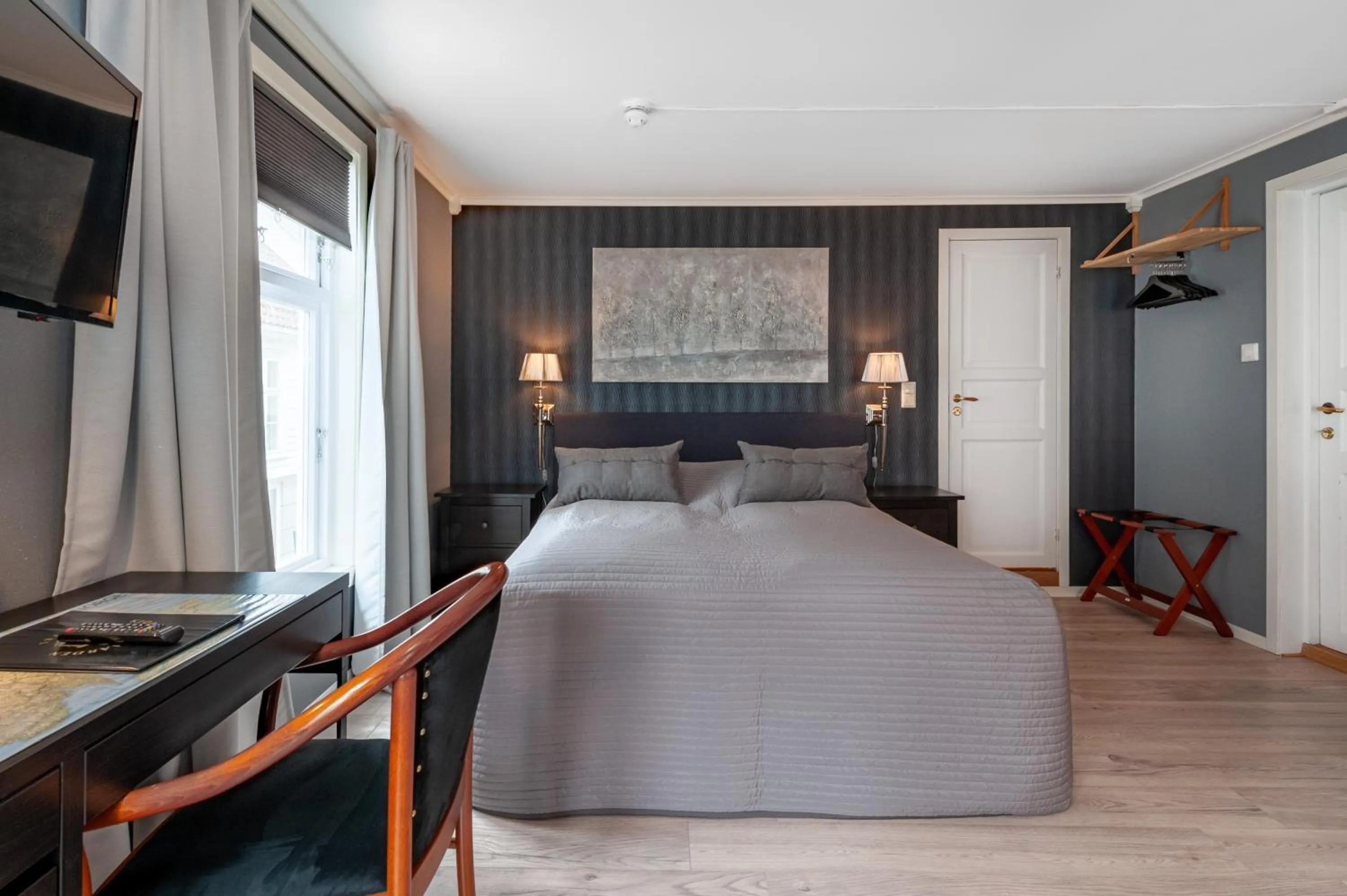 Bed in Kjøbmandsgaarden Hotel