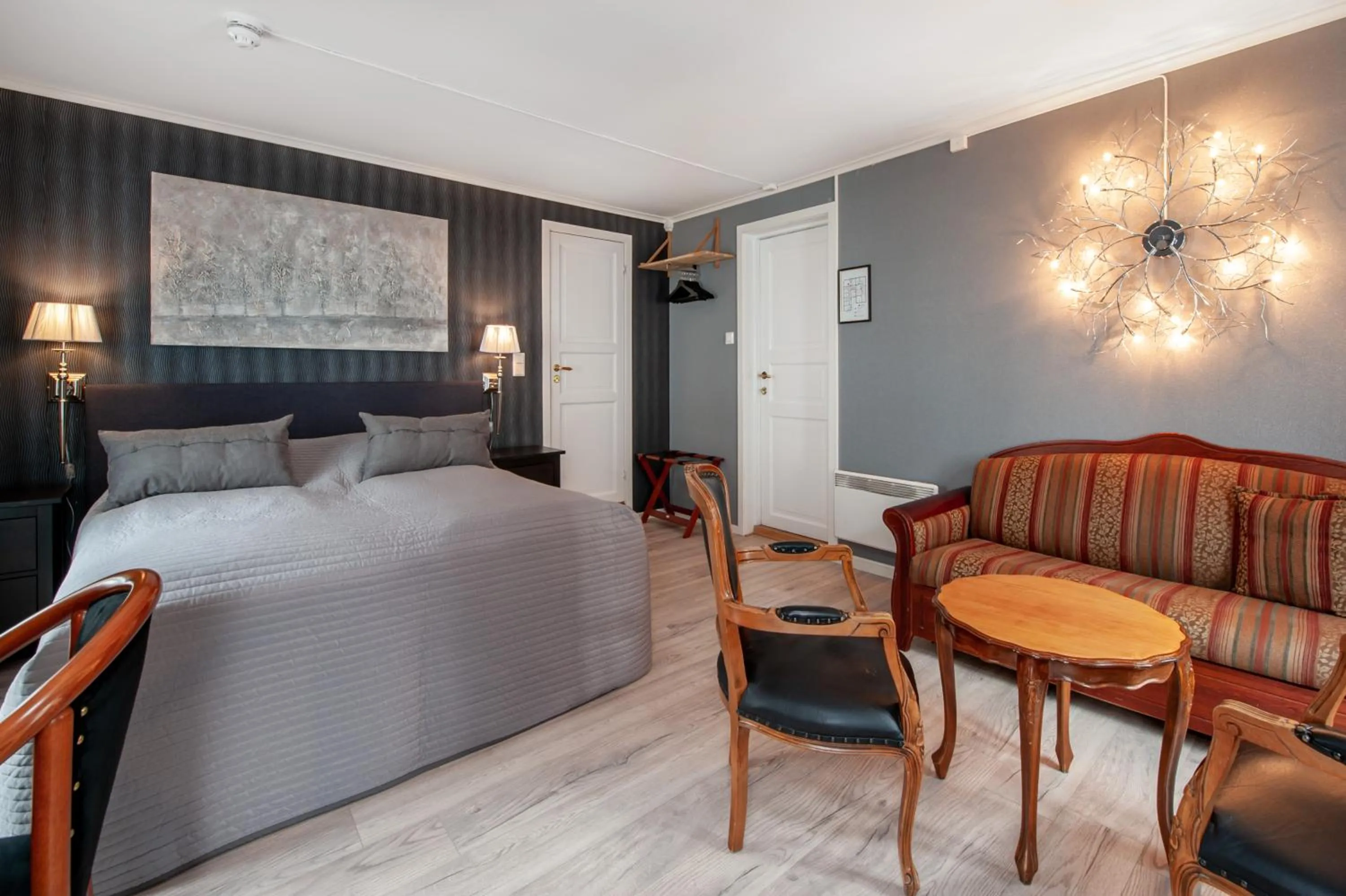 Bed in Kjøbmandsgaarden Hotel