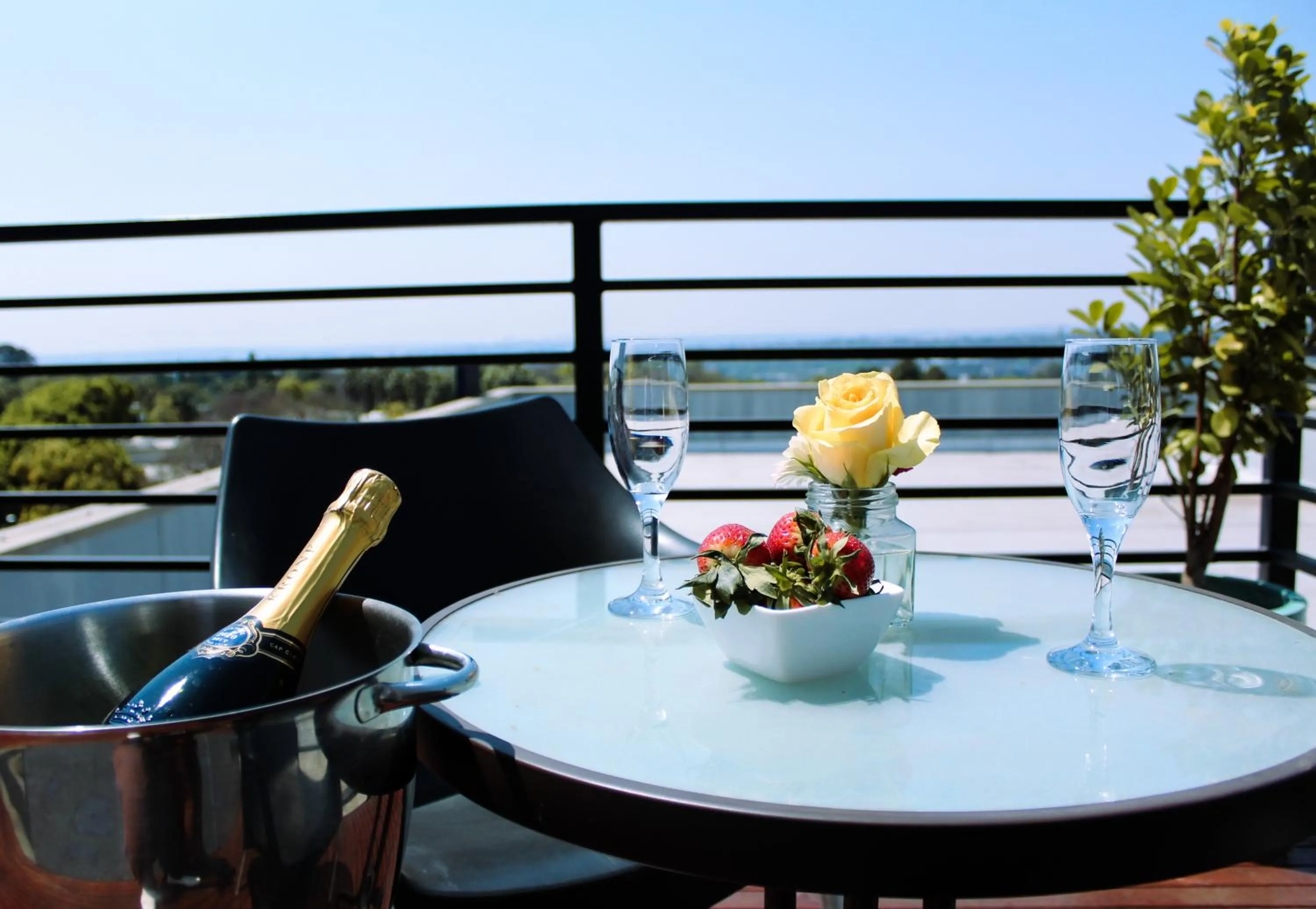 Seating area in The Max Hotel Sandton