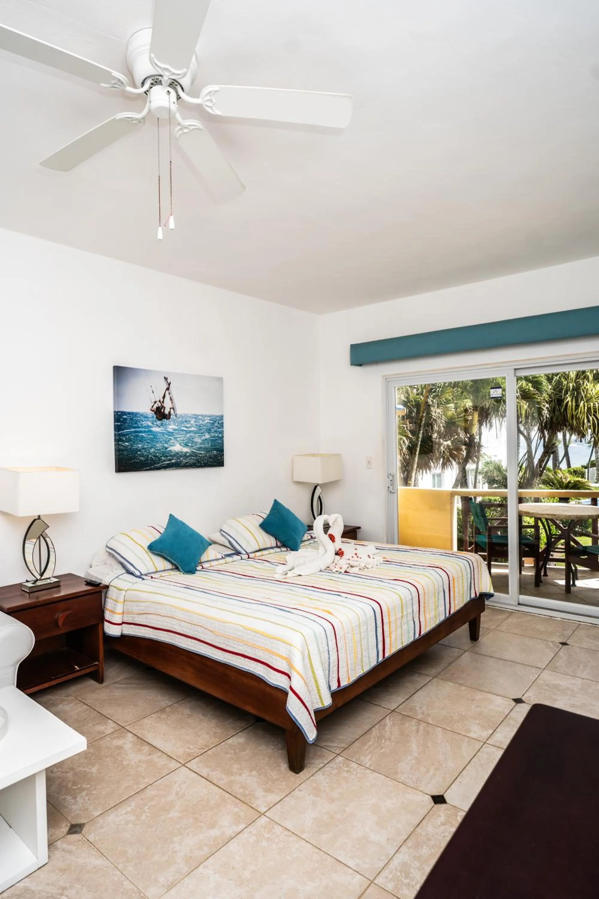 Bed in Agualina Kite Hotel