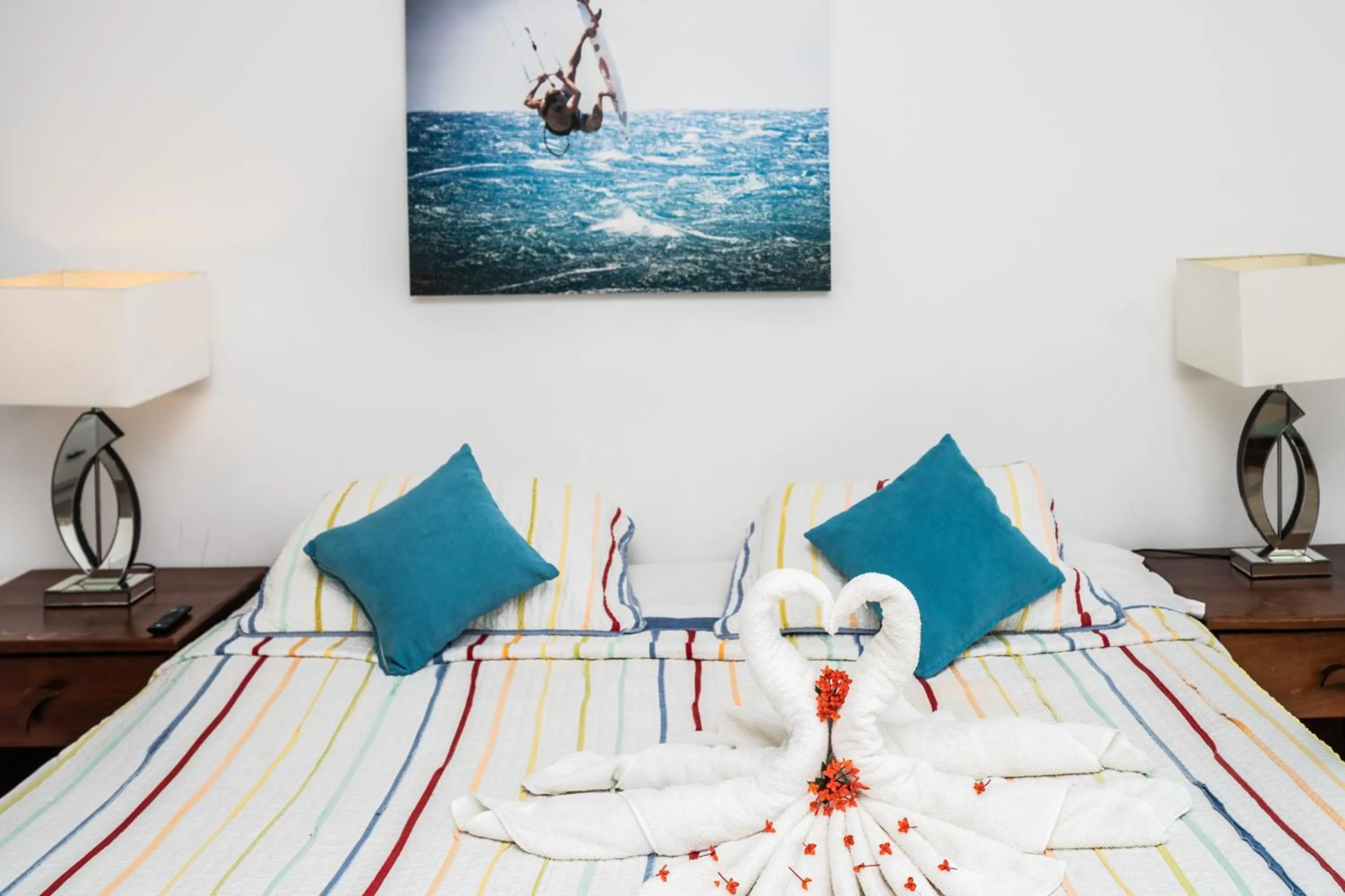 Bed in Agualina Kite Hotel