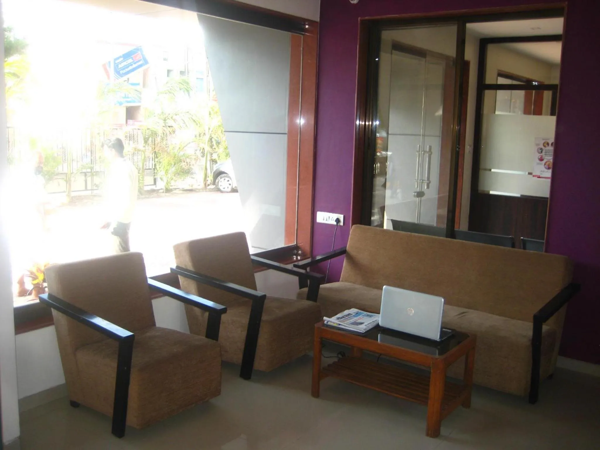 Lobby or reception in Hotel Yogiraj