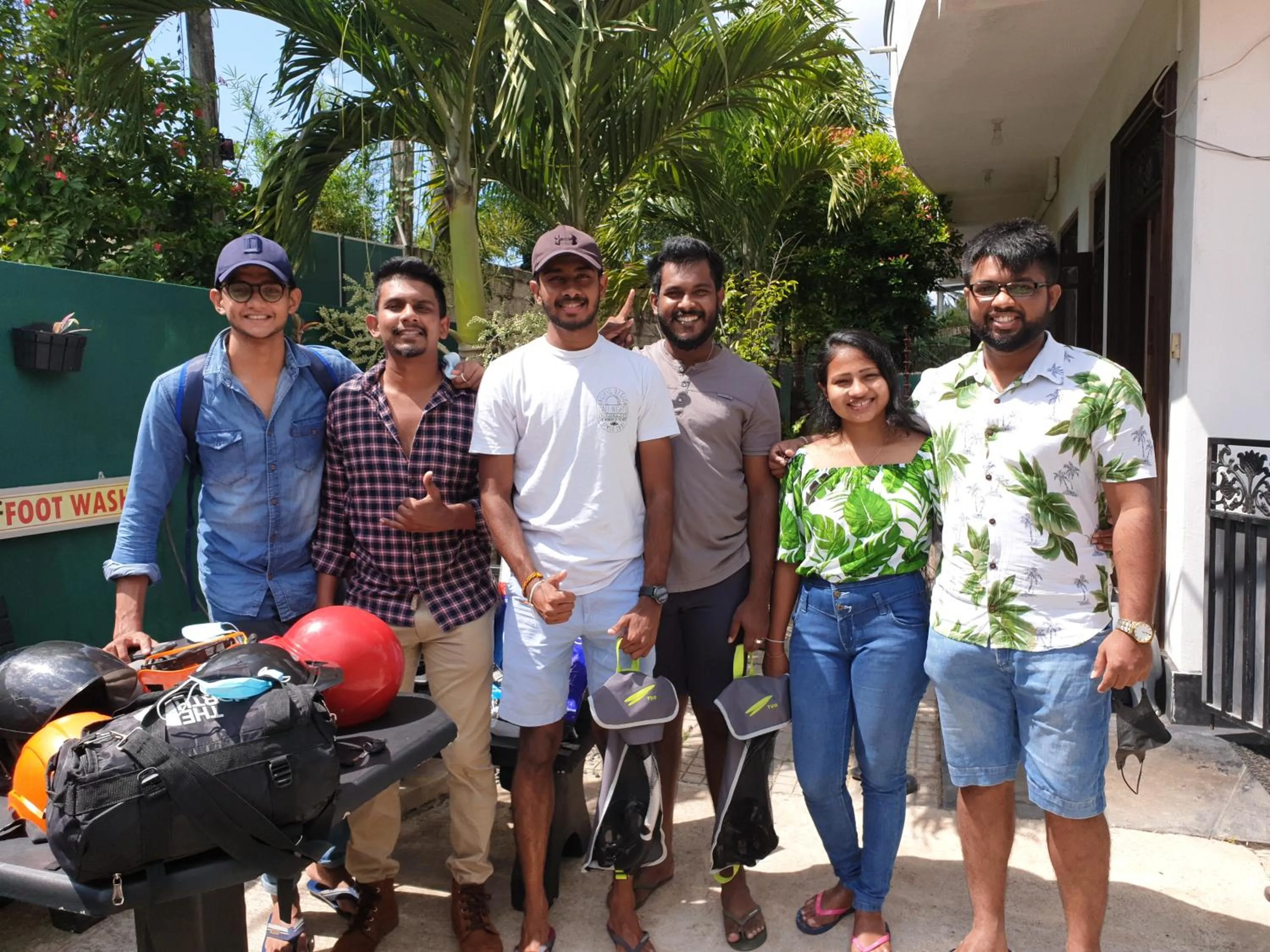 group of guests in Village Star Rest-Mirissa