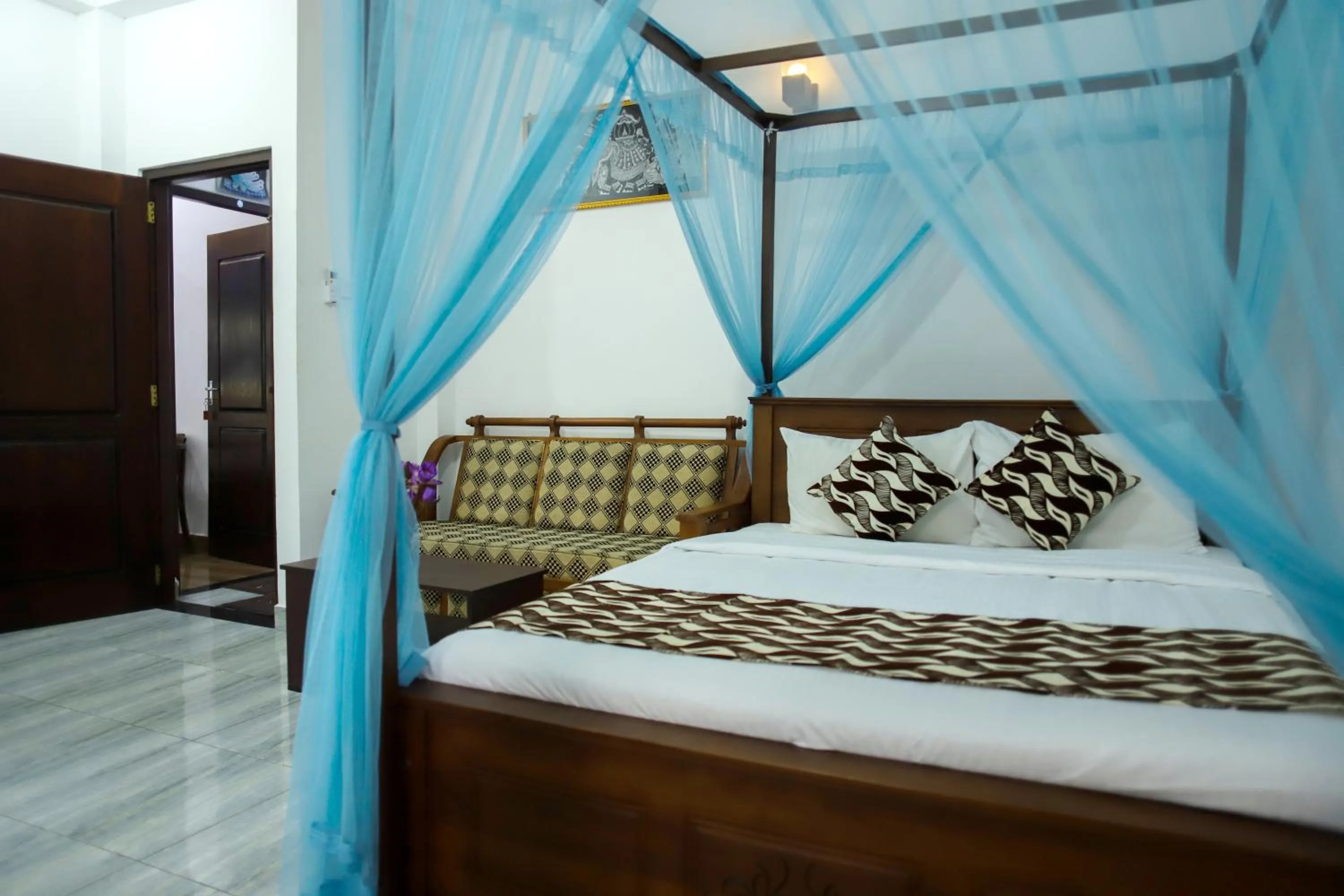 Bedroom, Bed in Village Star Rest-Mirissa