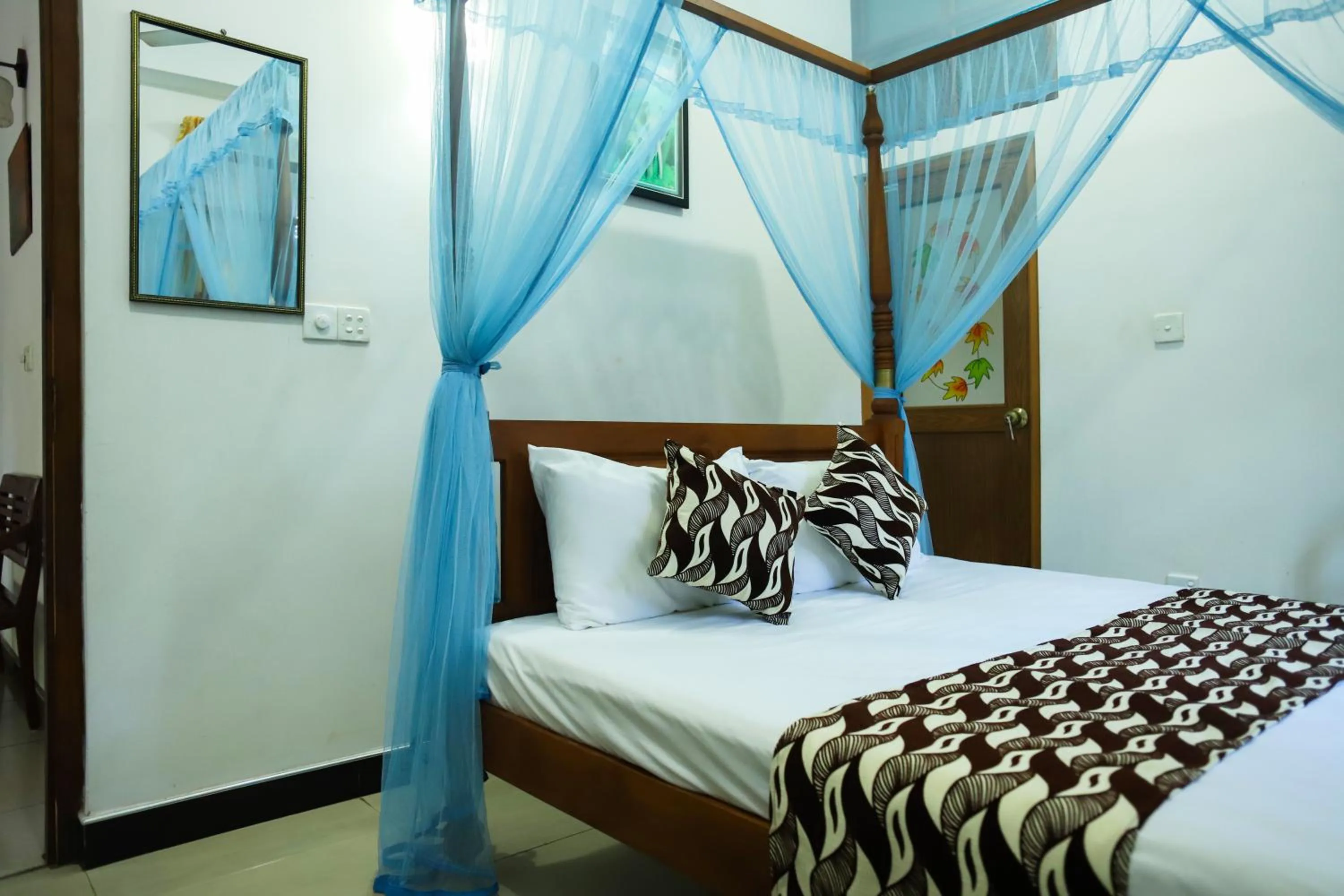 Bedroom, Bed in Village Star Rest-Mirissa