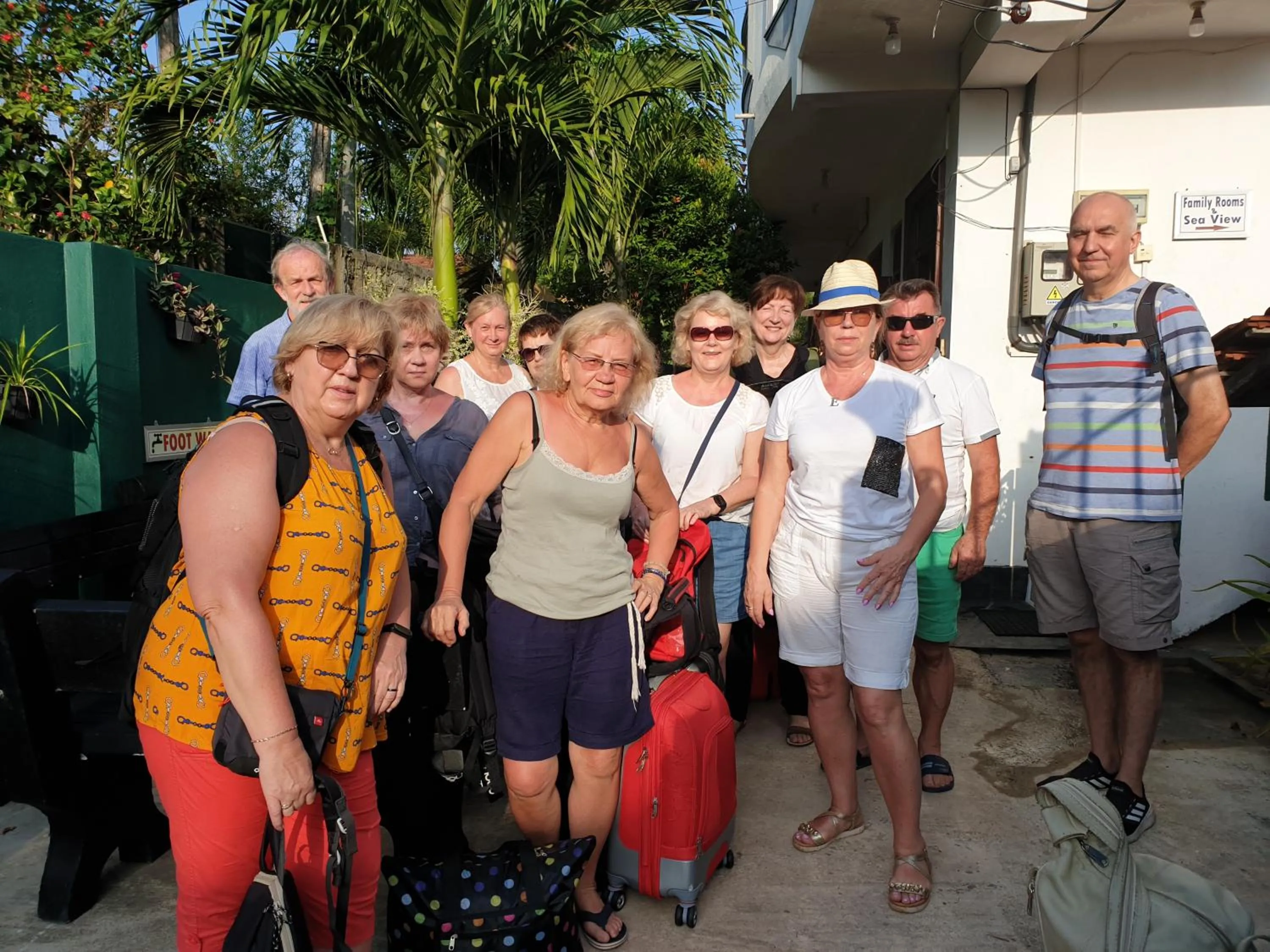 group of guests in Village Star Rest-Mirissa