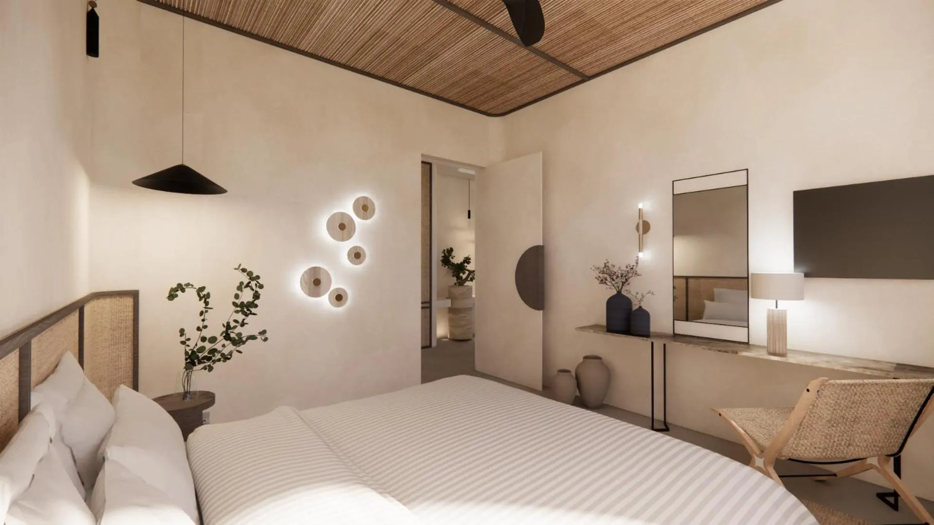 Bed in Kouros Palace Active Lifestyle Hotel