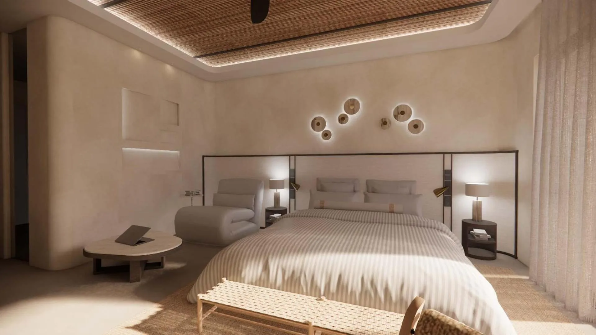 Bed in Kouros Palace Active Lifestyle Hotel