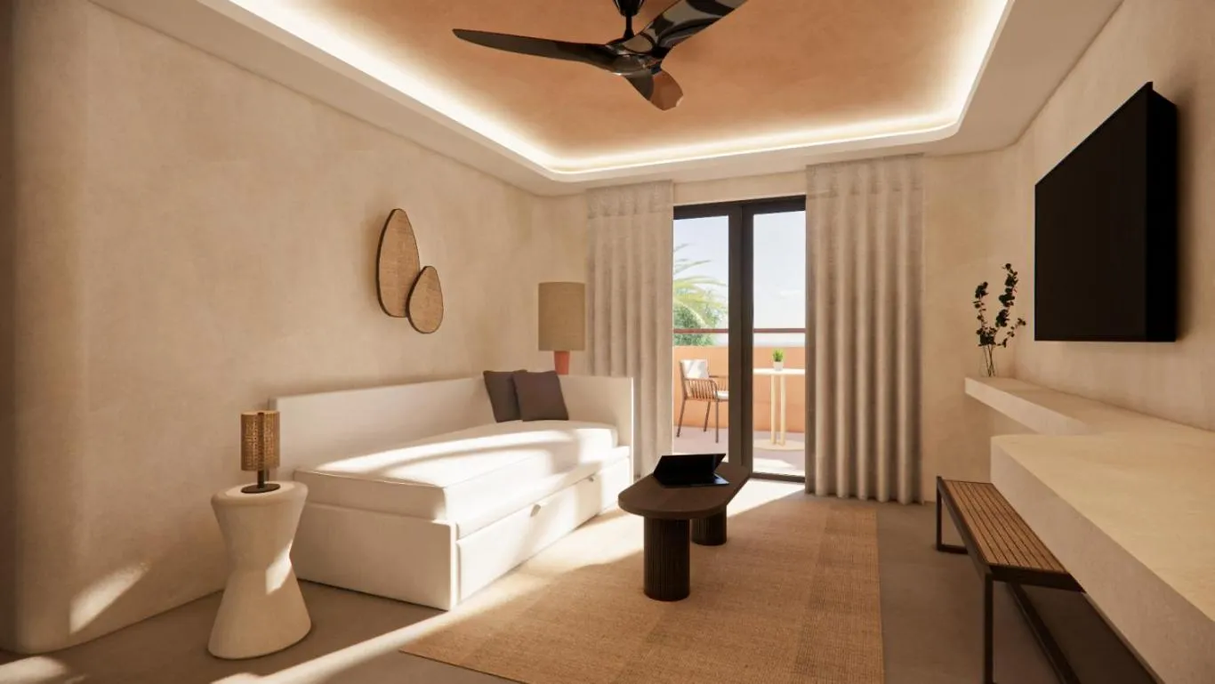 Bed in Kouros Palace Active Lifestyle Hotel