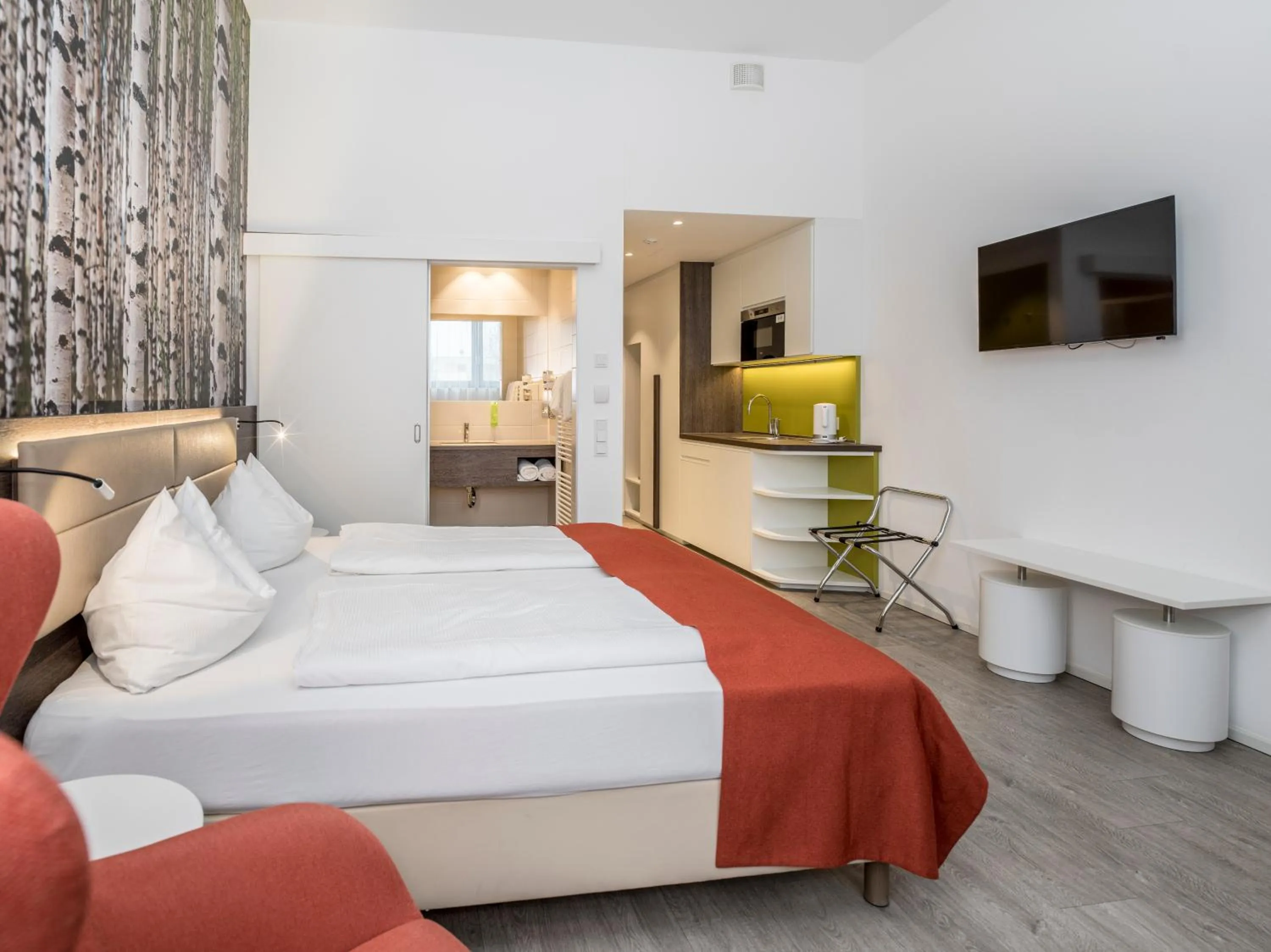 Bed in Eco Suite Hotel