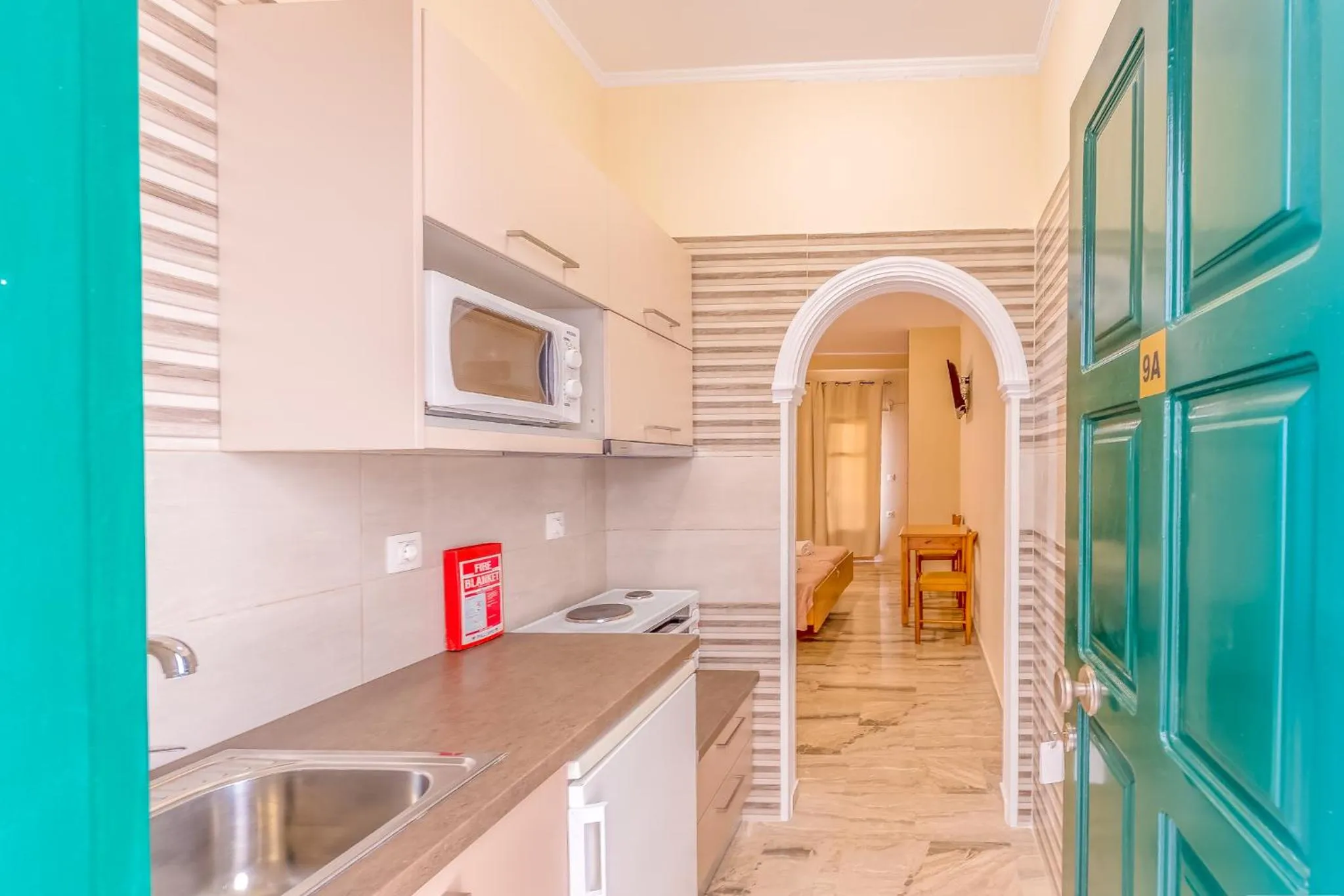 Kitchen or kitchenette in Chandris Apartments