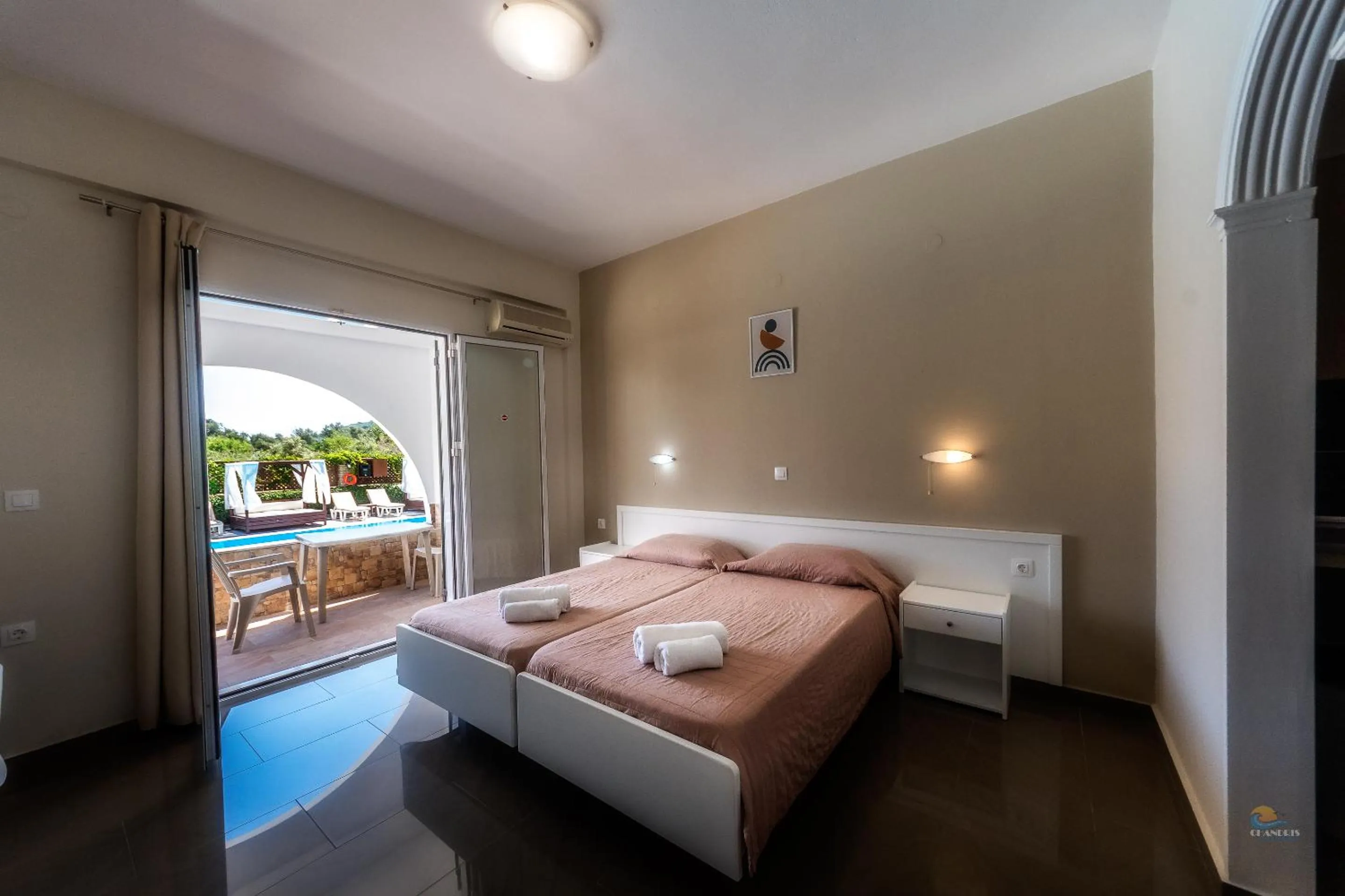 Photo of the whole room, Bed in Chandris Apartments