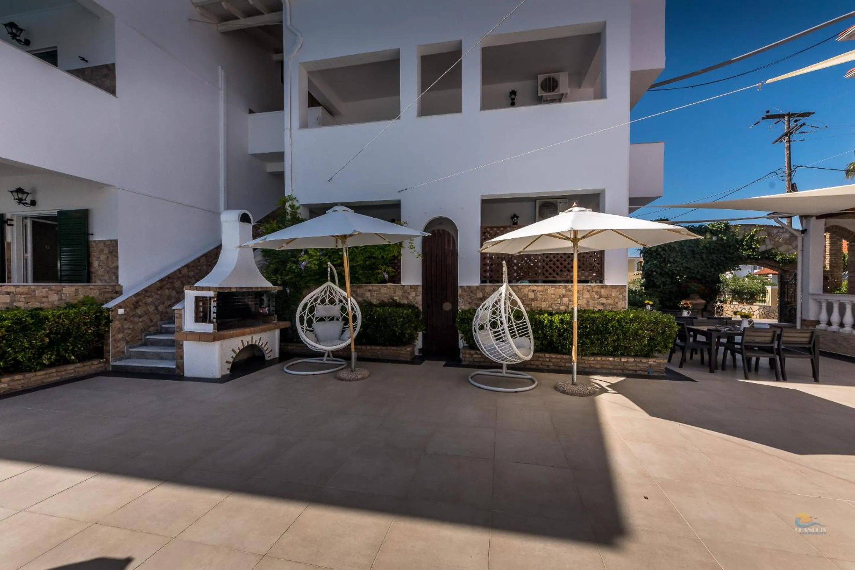 Seating area in Chandris Apartments