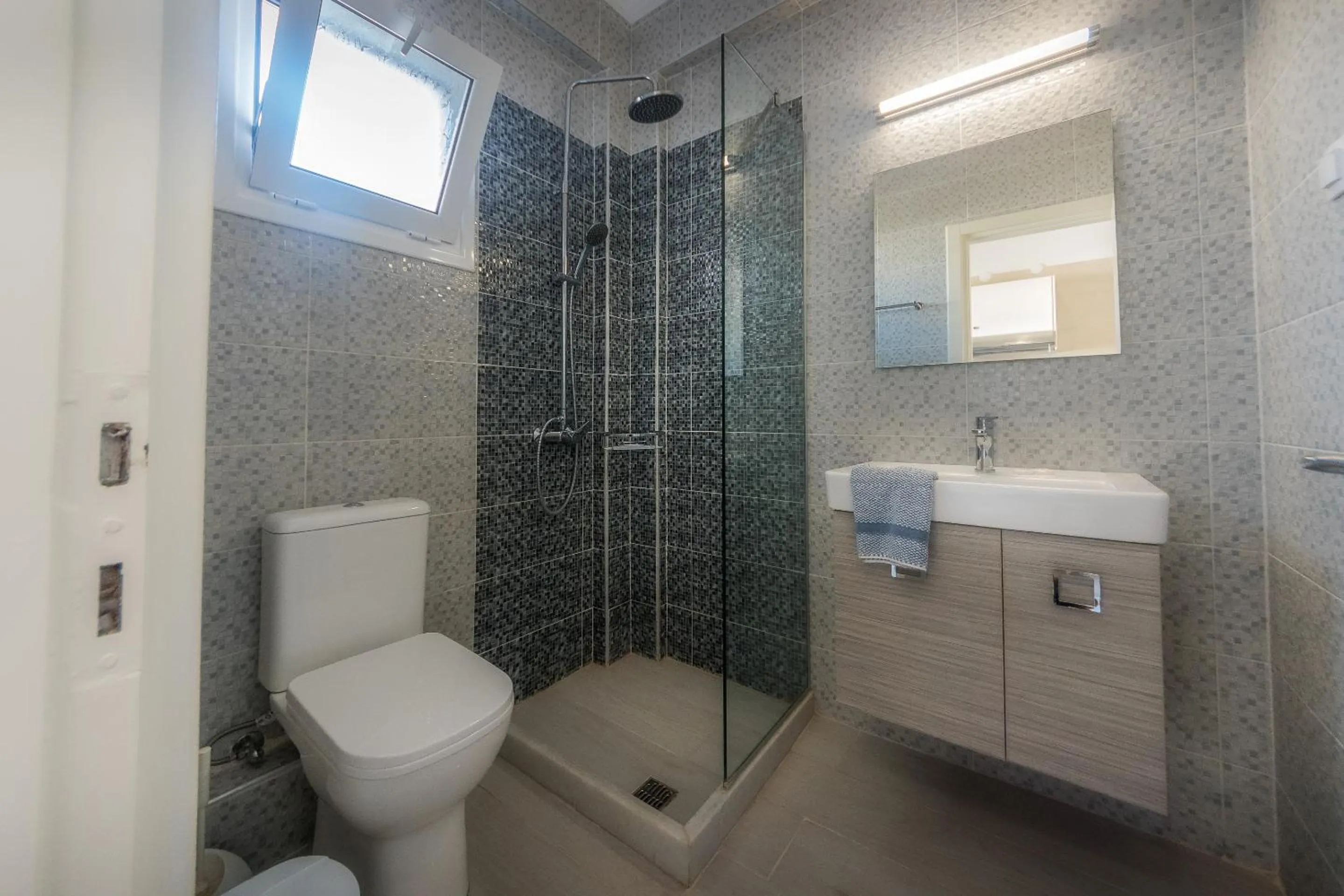 Shower in Chandris Apartments