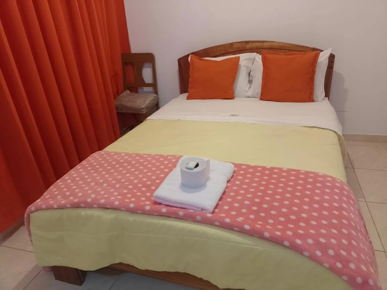 Bed in Hotel Chachapoyas
