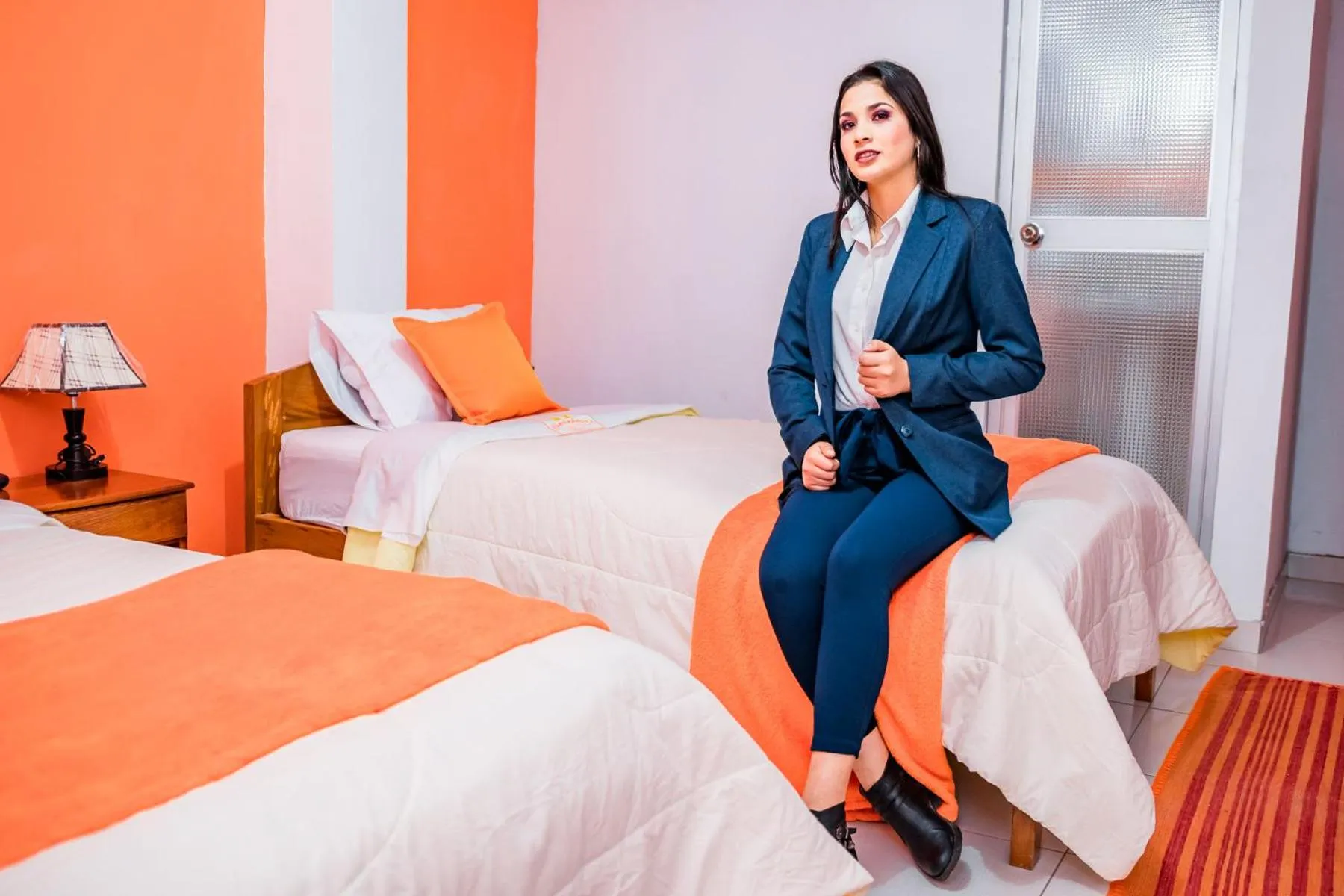 Bed in Hotel Chachapoyas