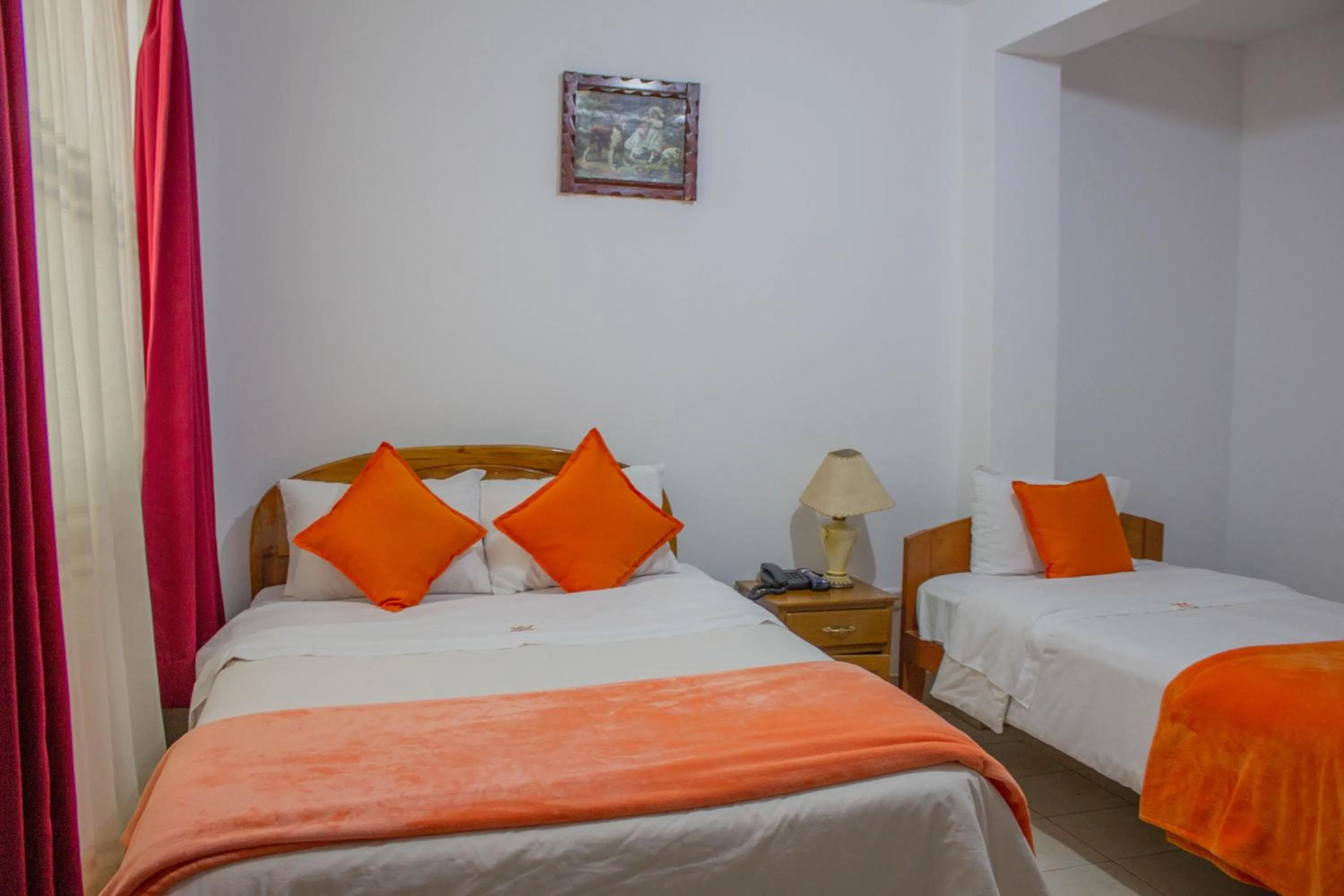 Bed in Hotel Chachapoyas