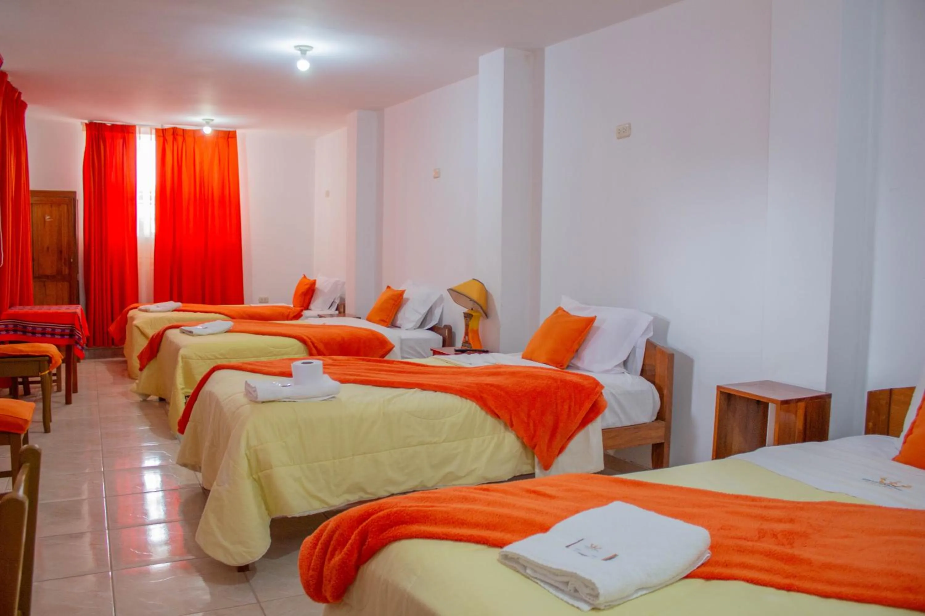 Bed in Hotel Chachapoyas