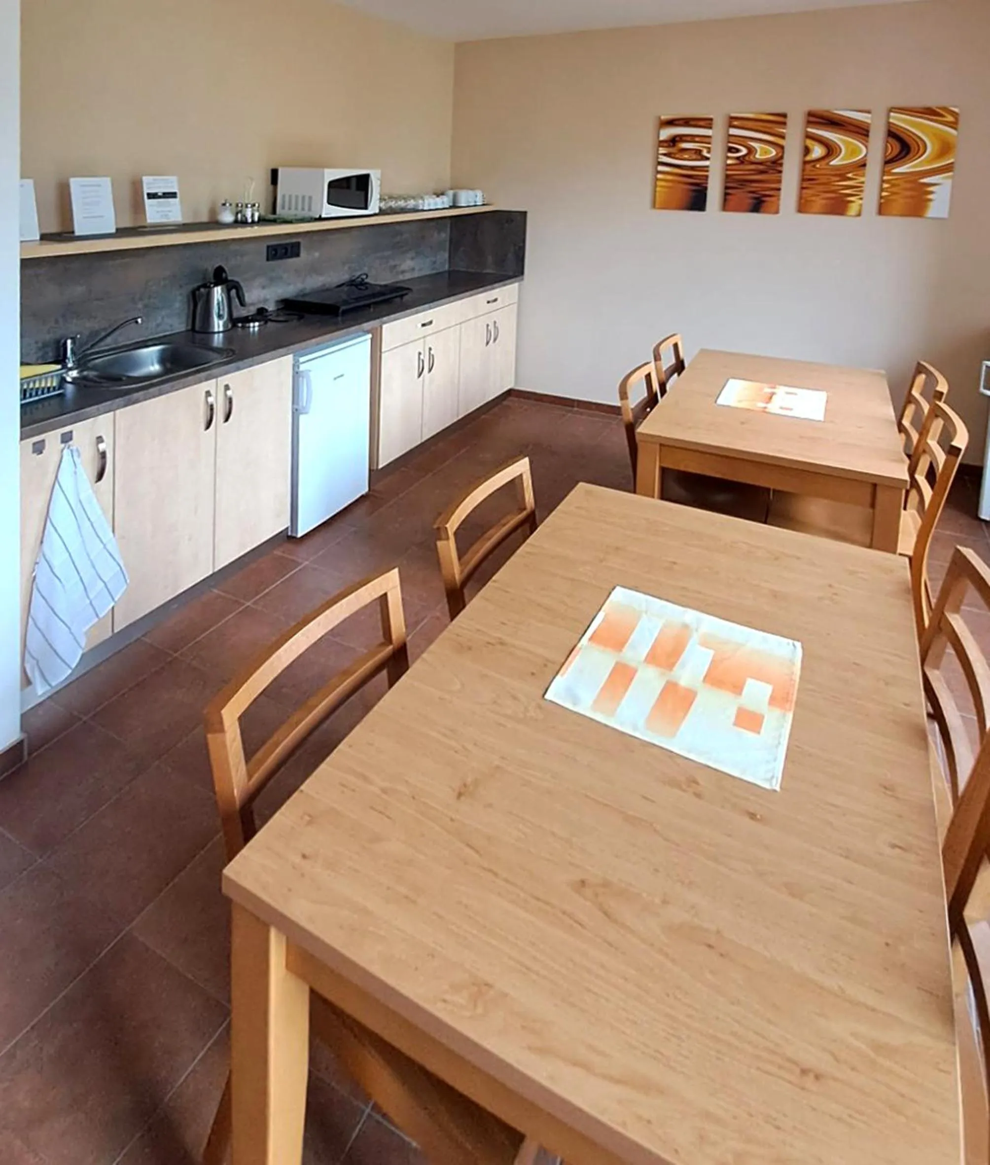 Communal kitchen in Hotel Toč