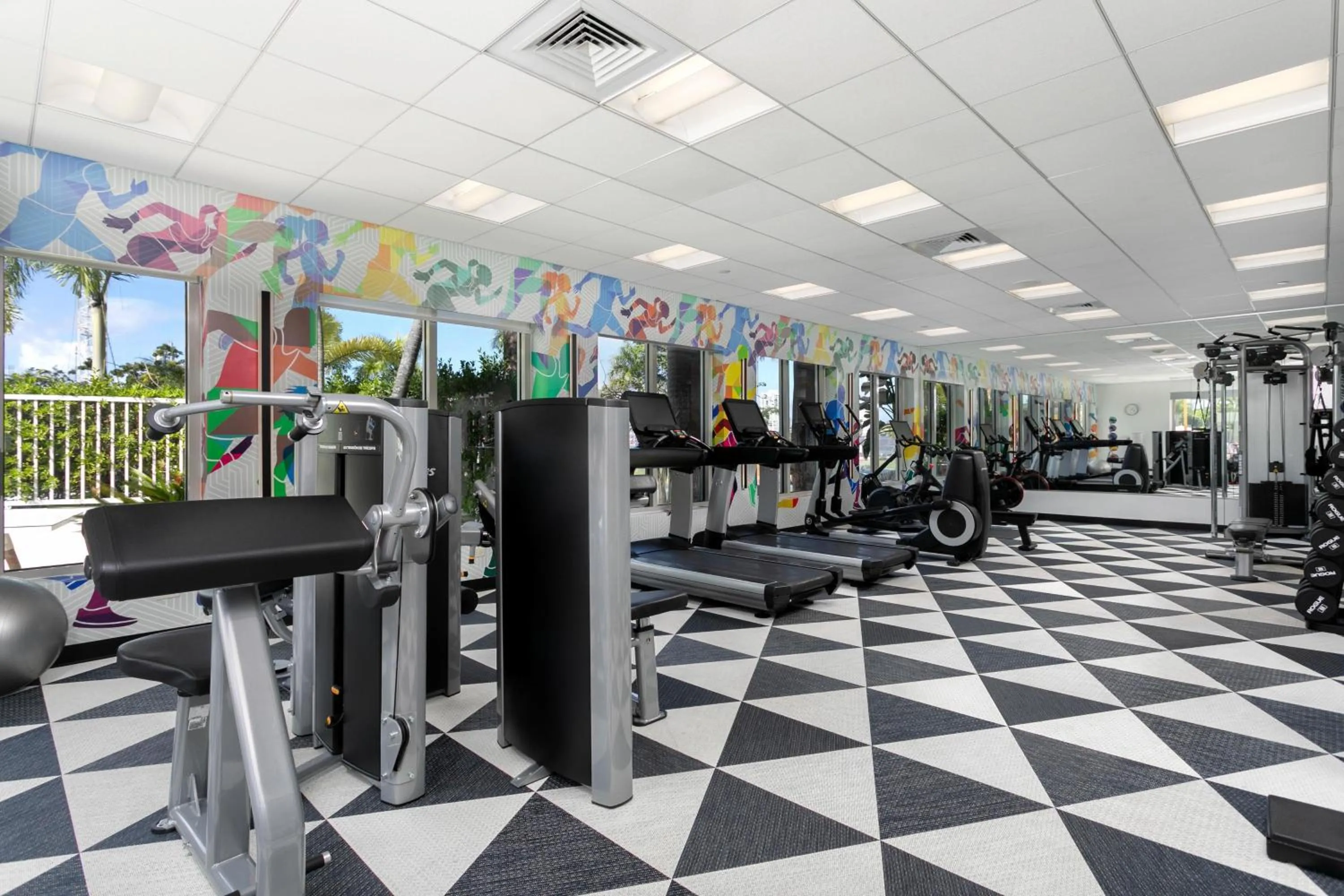 Fitness centre/facilities in Hyatt Place San Juan