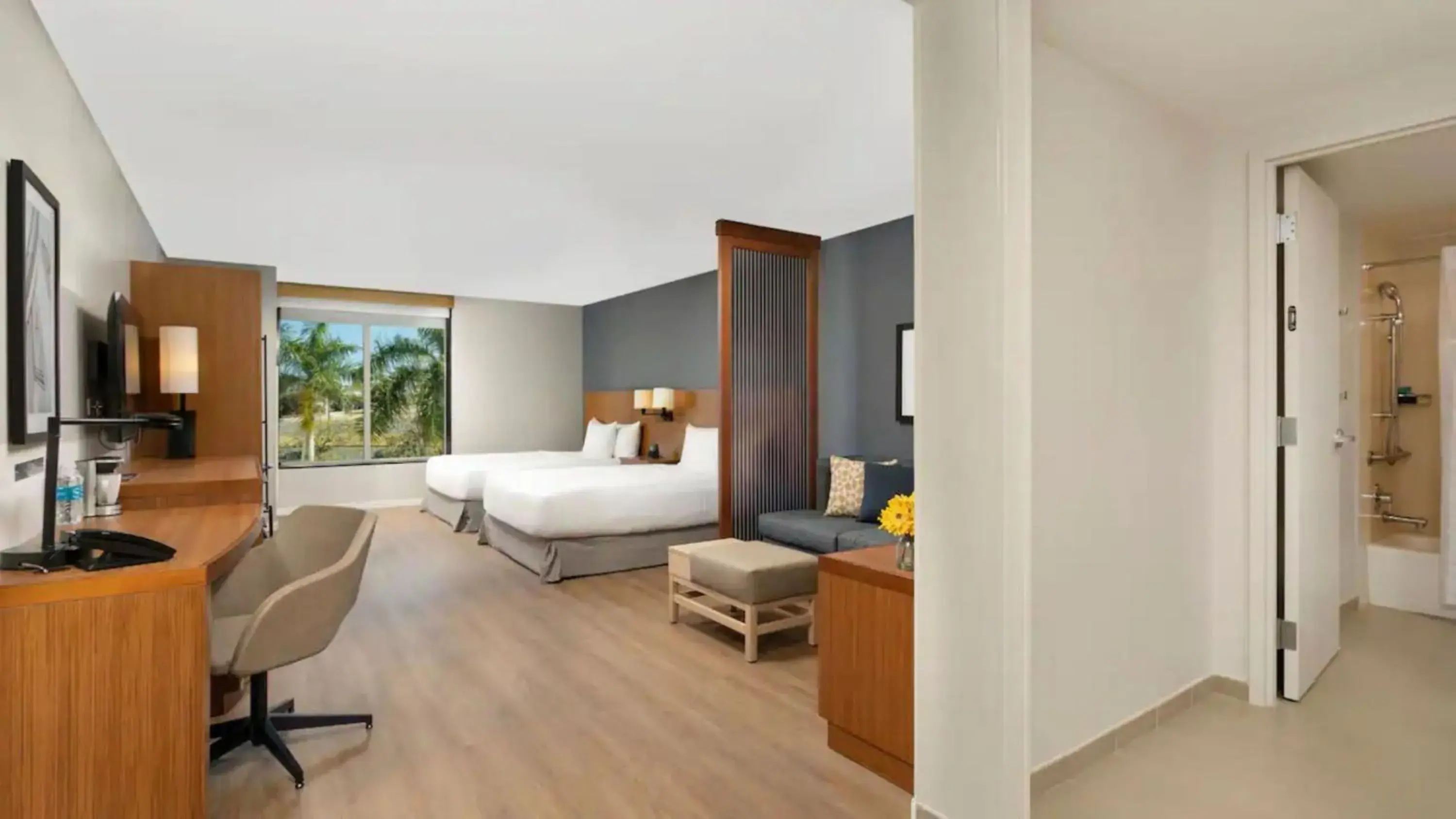 Queen Room with Two Queen Beds, Sofa Bed and Accessible Tub in Hyatt Place San Juan Queen Room with Two Queen Beds, Sofa Bed and Accessible Tub in Hyatt Place San Juan