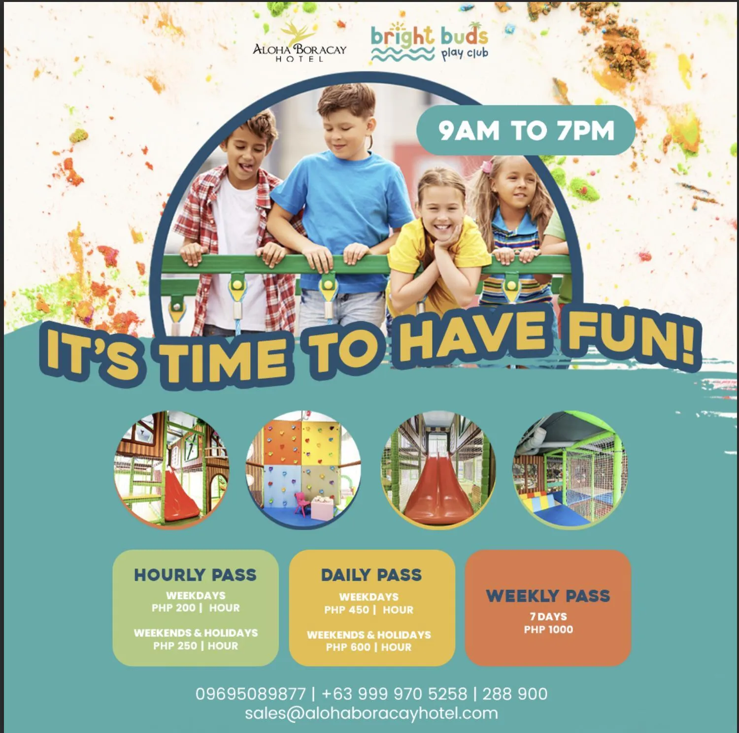 Children play ground in Aloha Boracay Hotel