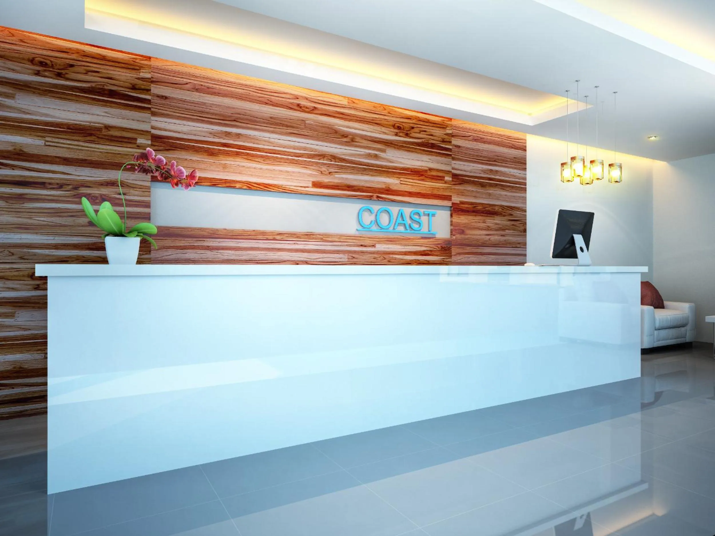 Lobby or reception in Coast Boutique Hotel