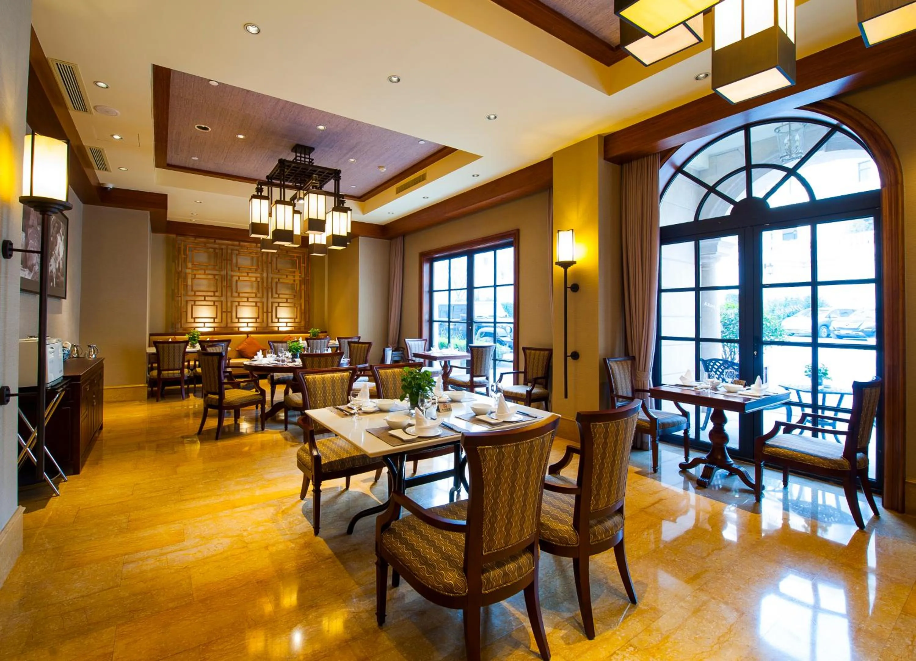 Living room, Restaurant/Places to Eat in Meilu Legend Hotel Hangzhou